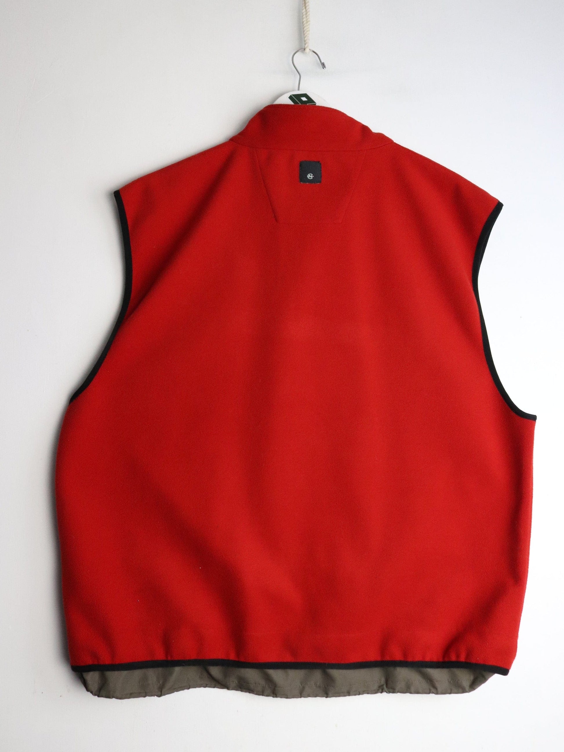 Vintage Nautica Competition Sweater Mens 2XL Red Fleece