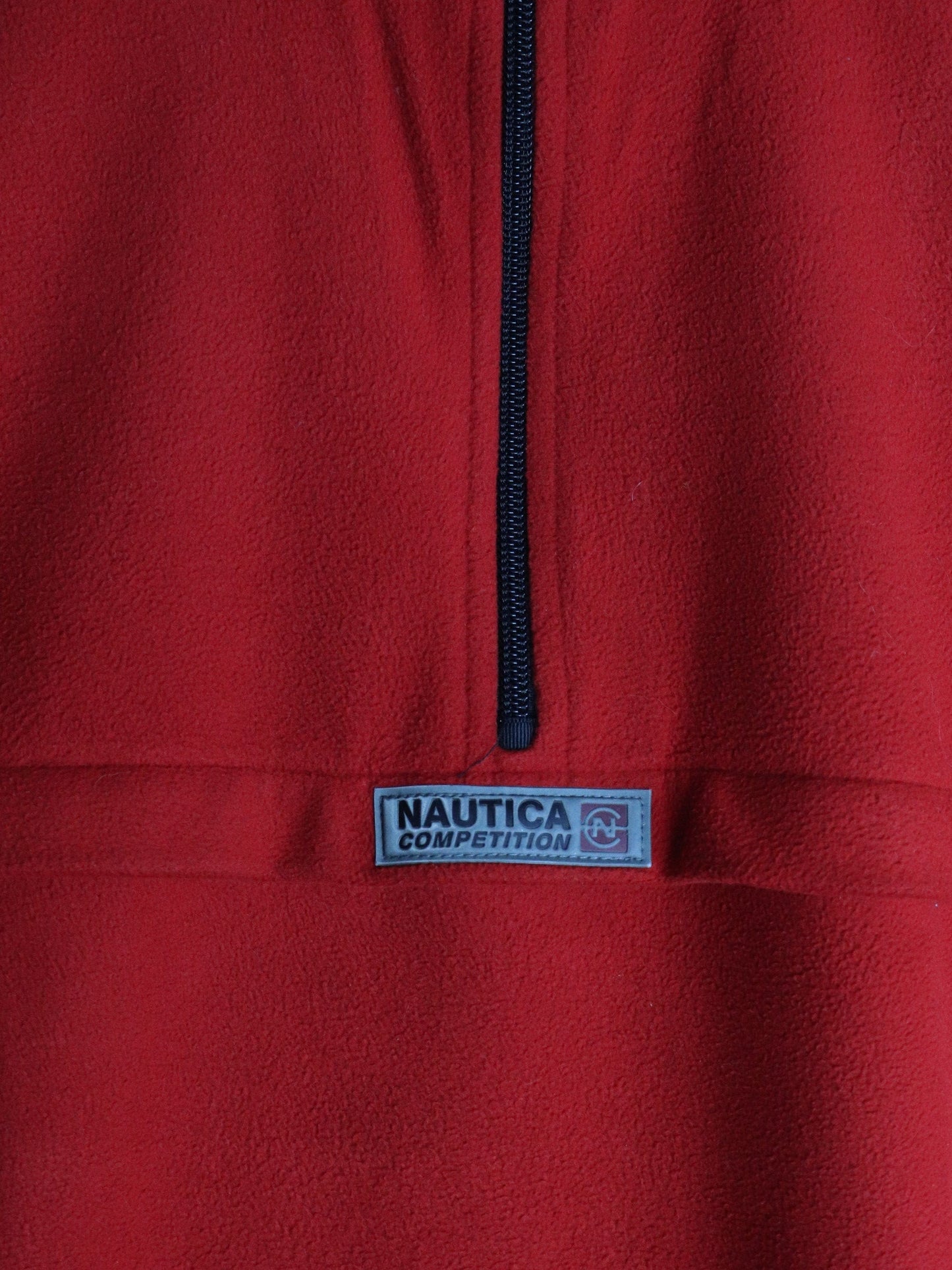 Vintage Nautica Competition Sweater Mens 2XL Red Fleece
