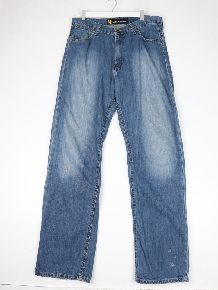 Vintage Nautica Pants Mens 34 x 34 Blue Denim Jeans from propervintagecanada