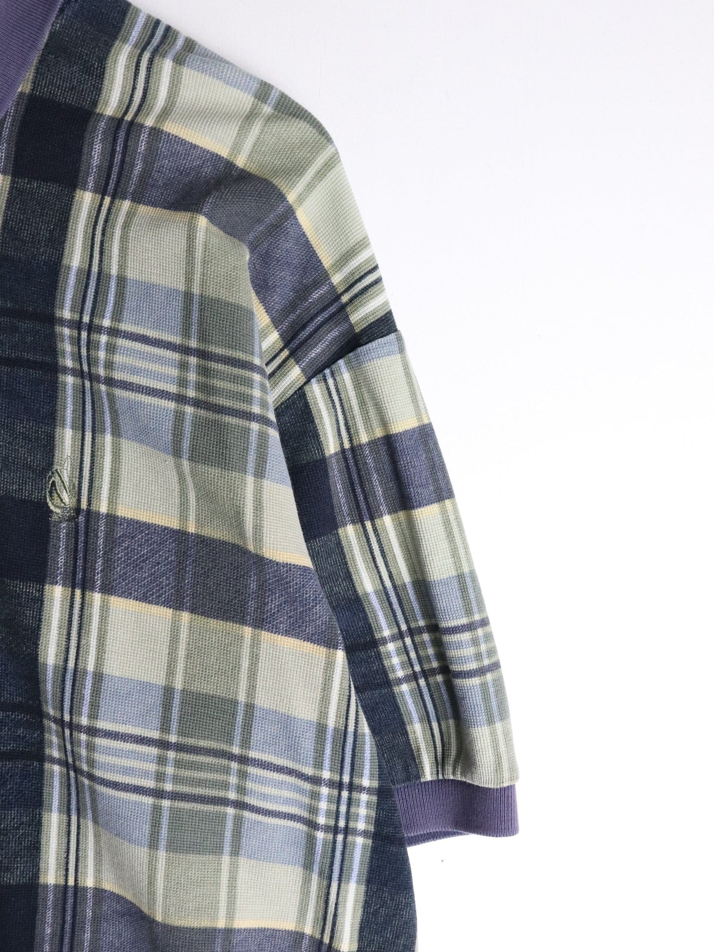Vintage Nautica Polo Shirt Mens XL Blue Plaid from propervintagecanada