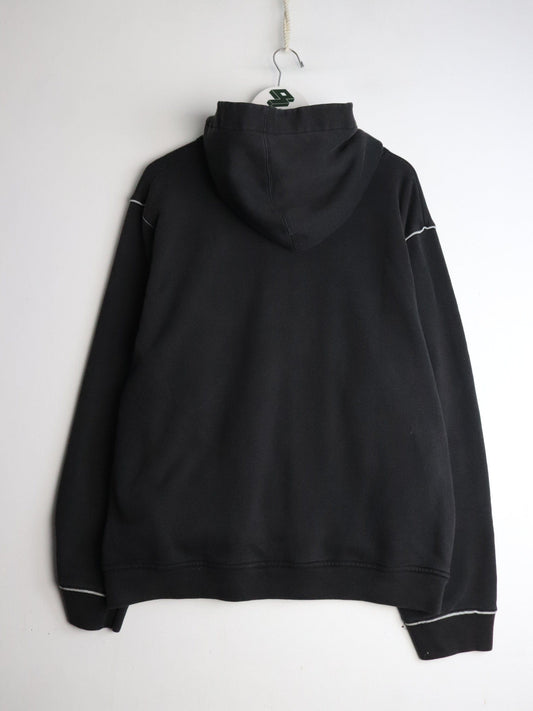 Vintage Nautica Sweatshirt Mens XL Black Full Zip Hoodie