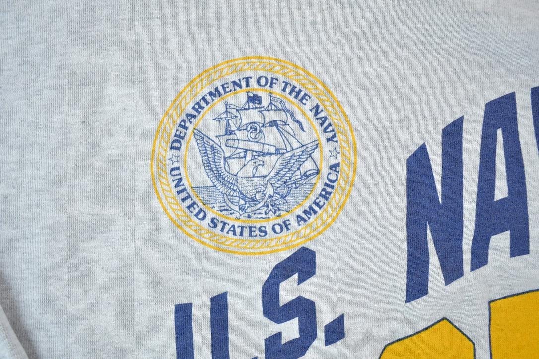 Vintage Navy Mom Military Crewneck Sweater Men's S from propervintagecanada