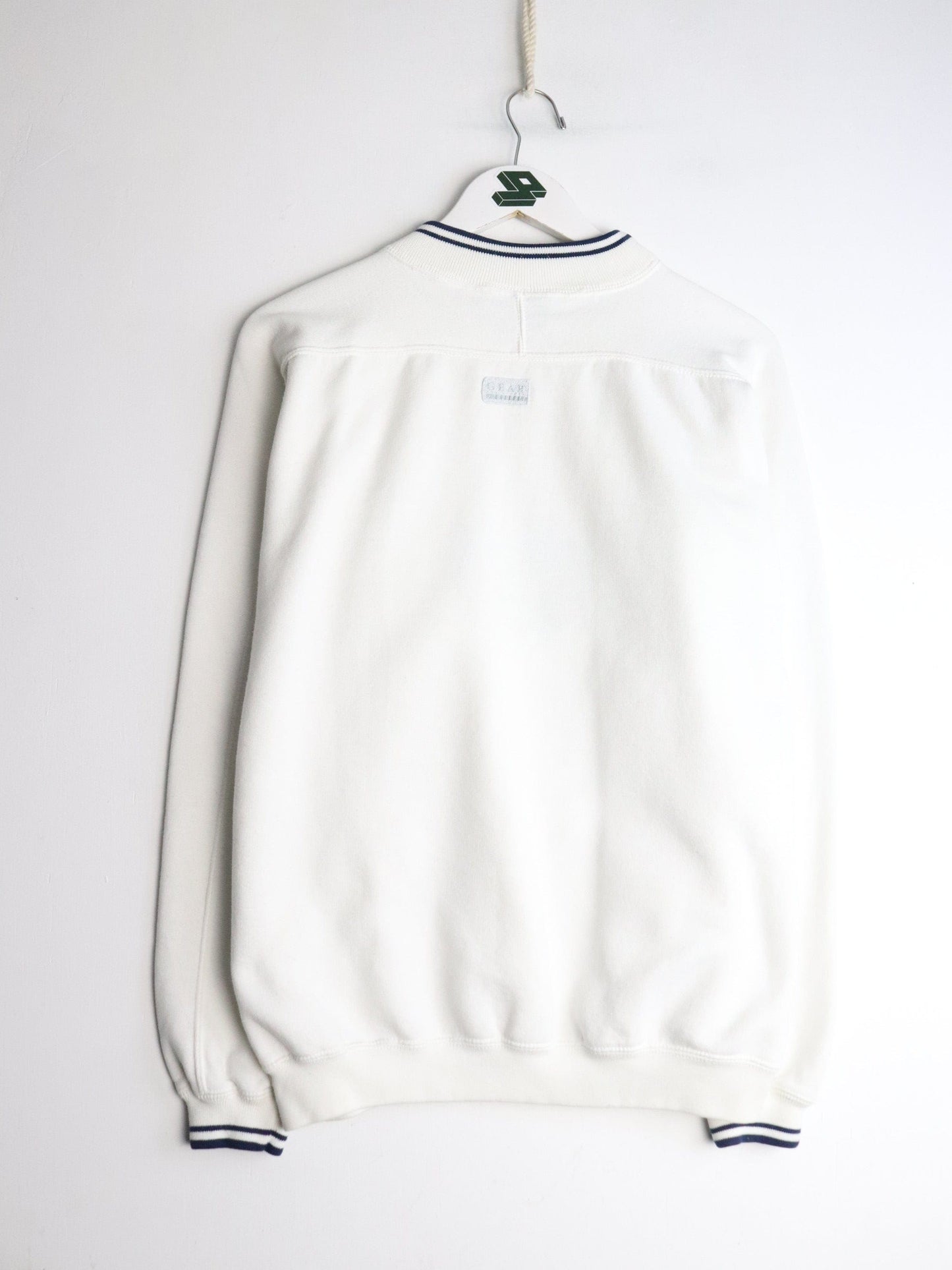 Vintage Navy Sweatshirt Mens Medium White from propervintagecanada