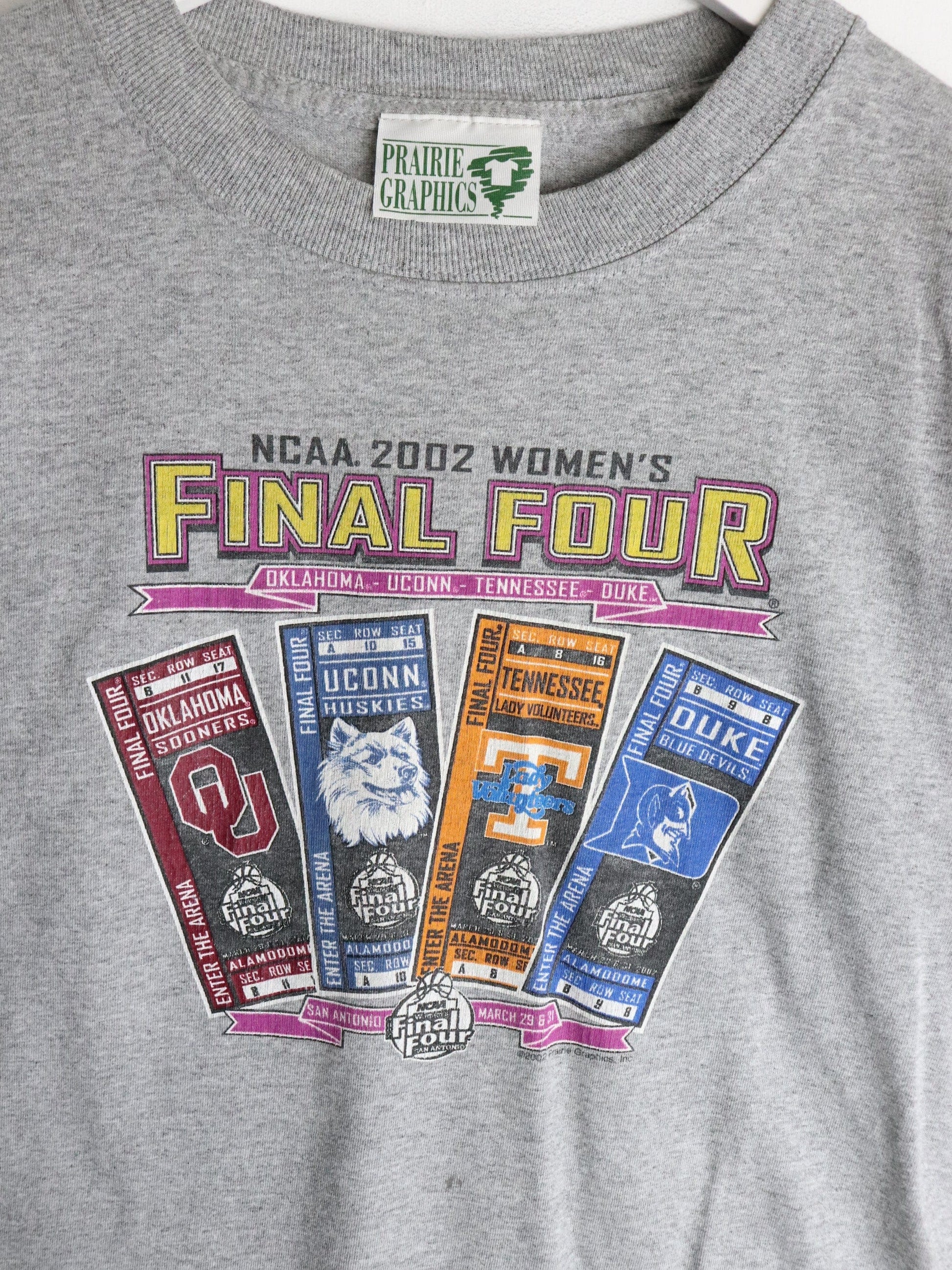 Vintage NCAA Womens Final Four T Shirt Womens Small Grey from propervintagecanada