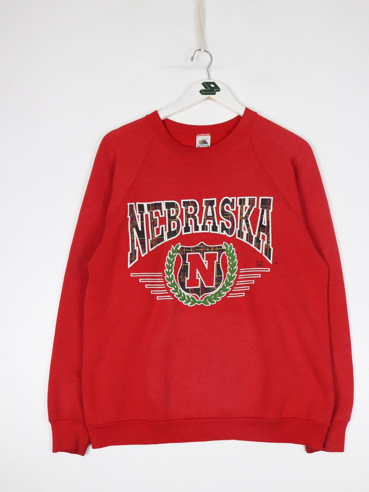 Vintage Nebraska Cornhuskers Sweatshirt Fits Mens Small Red College from propervintagecanada