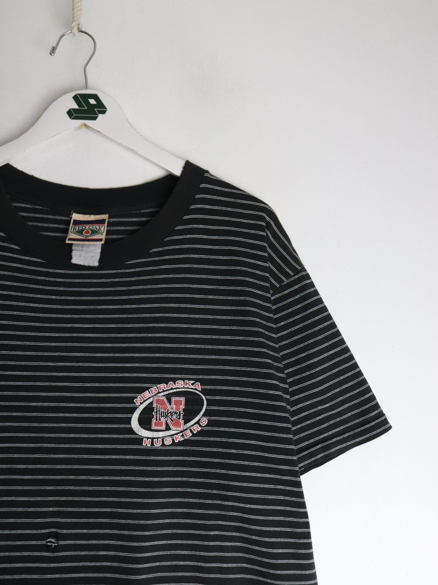 Vintage Nebraska Huskers T Shirt Mens Large Black