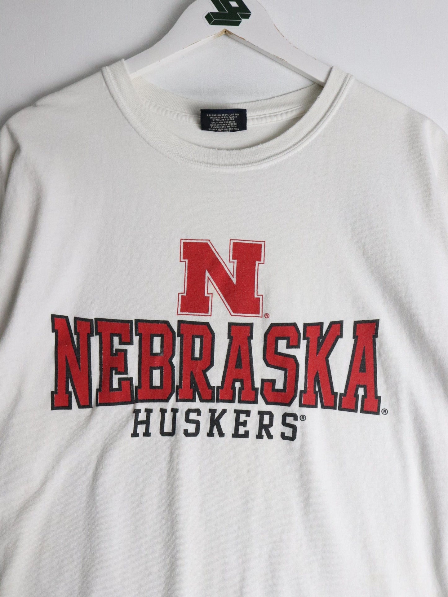 Vintage Nebraska Huskers T Shirt Mens XL White College from propervintagecanada