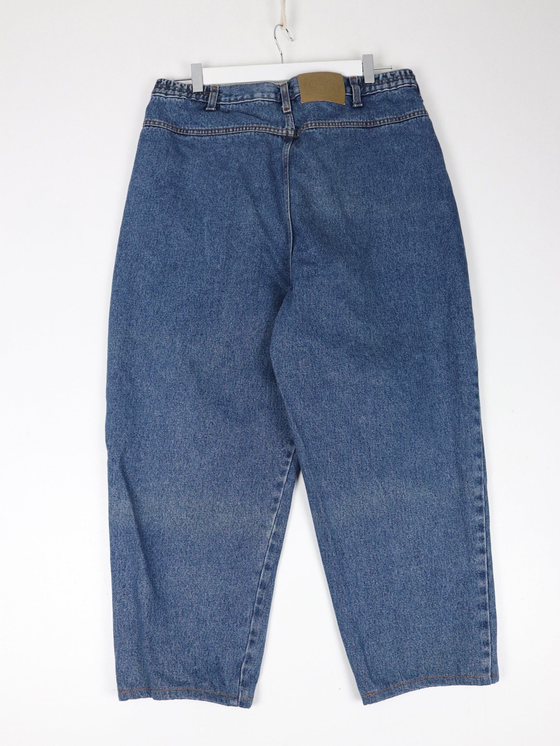 Vintage Nevada Pants Womens 20 Blue Denim Jeans High Waisted 32 x 24 from propervintagecanada