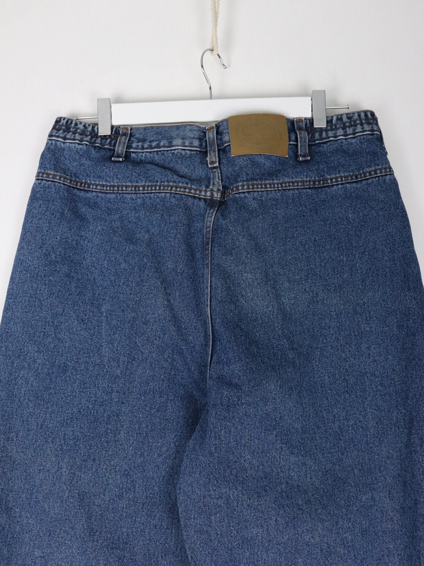Vintage Nevada Pants Womens 20 Blue Denim Jeans High Waisted 32 x 24 from propervintagecanada