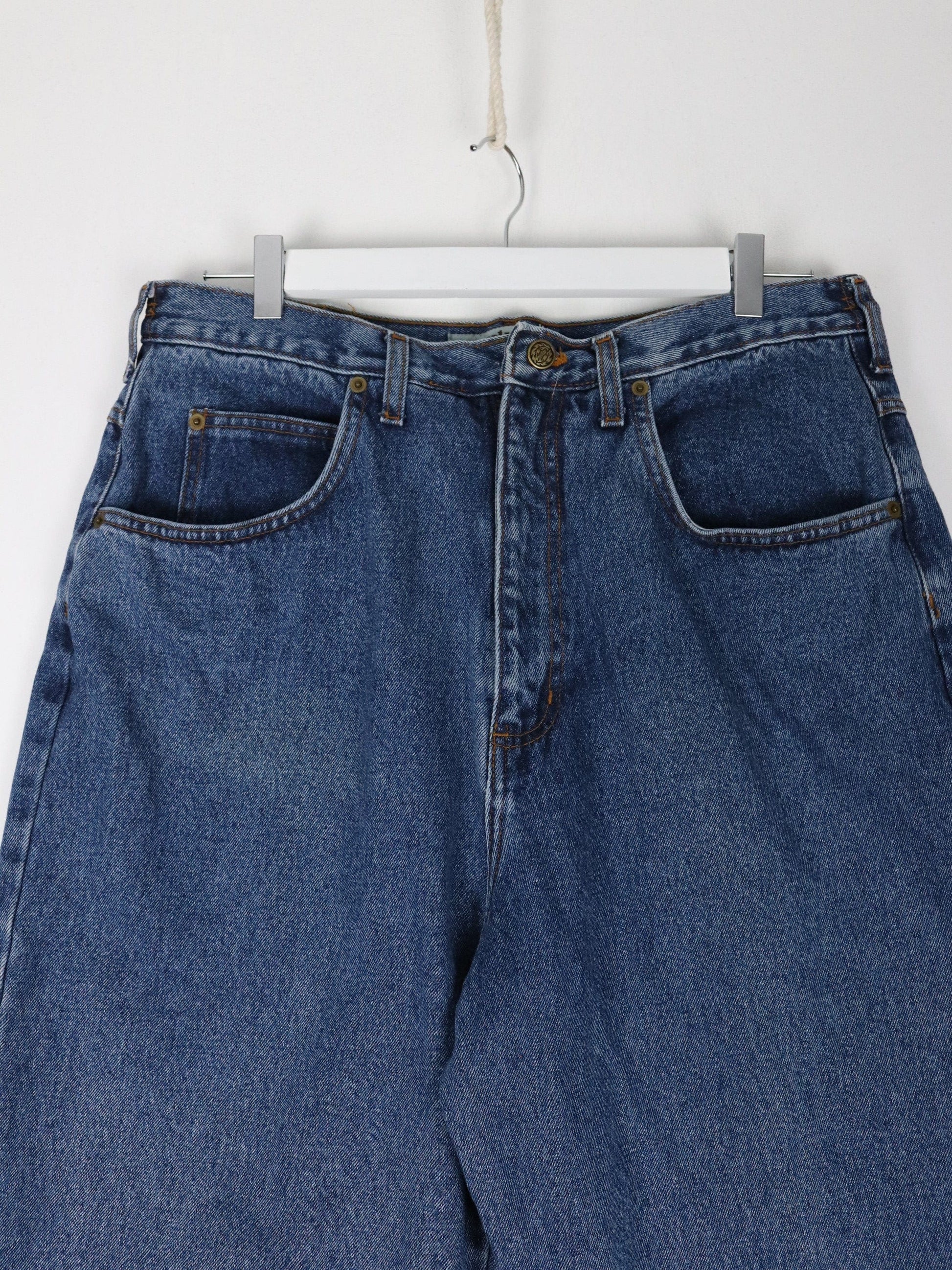 Vintage Nevada Pants Womens 20 Blue Denim Jeans High Waisted 32 x 24 from propervintagecanada