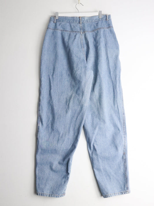 Vintage Nevada Pants Womens 32 x 31 Blue High Waisted Denim Jeans from propervintagecanada