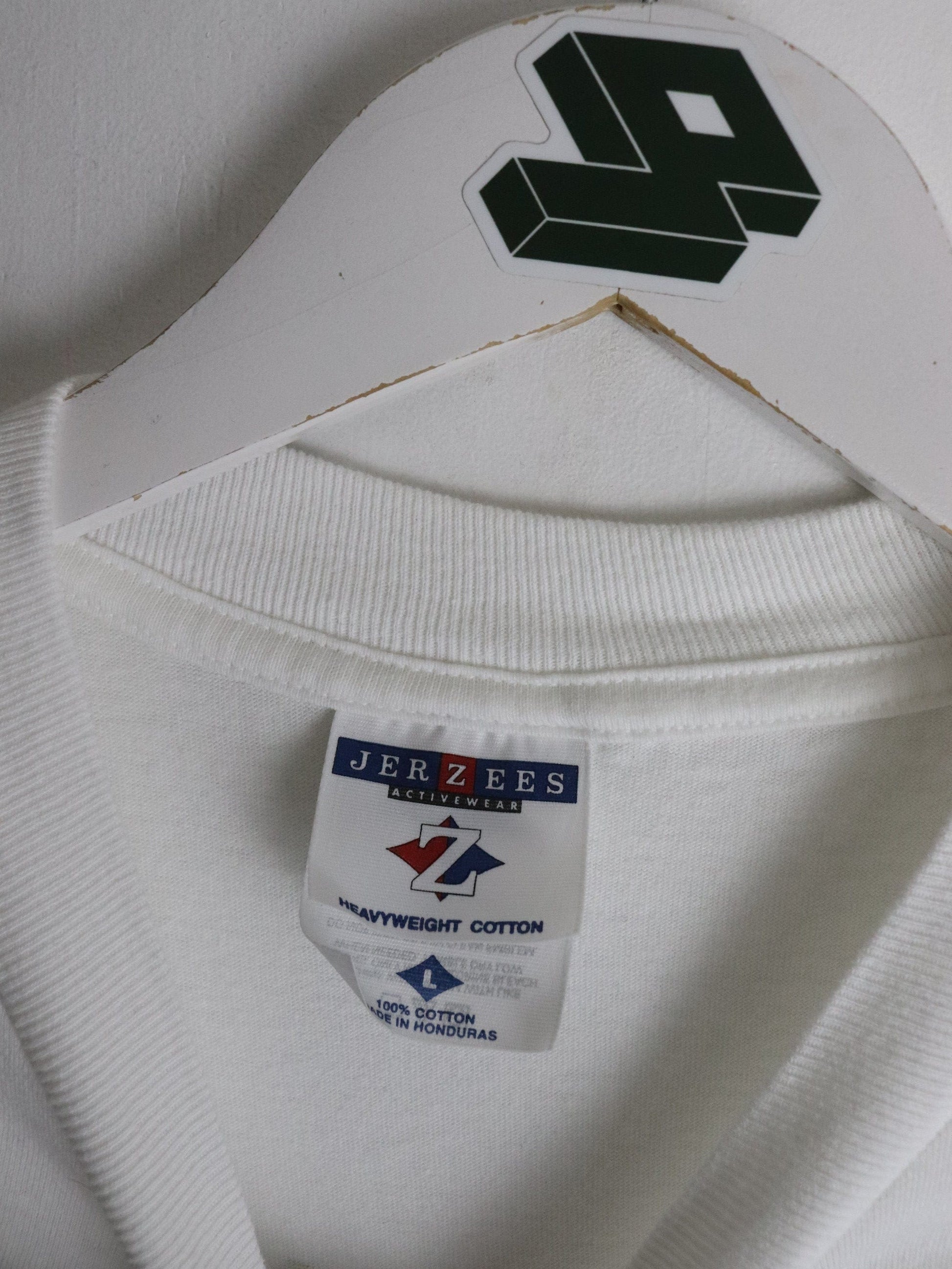 Vintage NHRA Drag Racing T Shirt Mens Large White Kurt Johnson from propervintagecanada