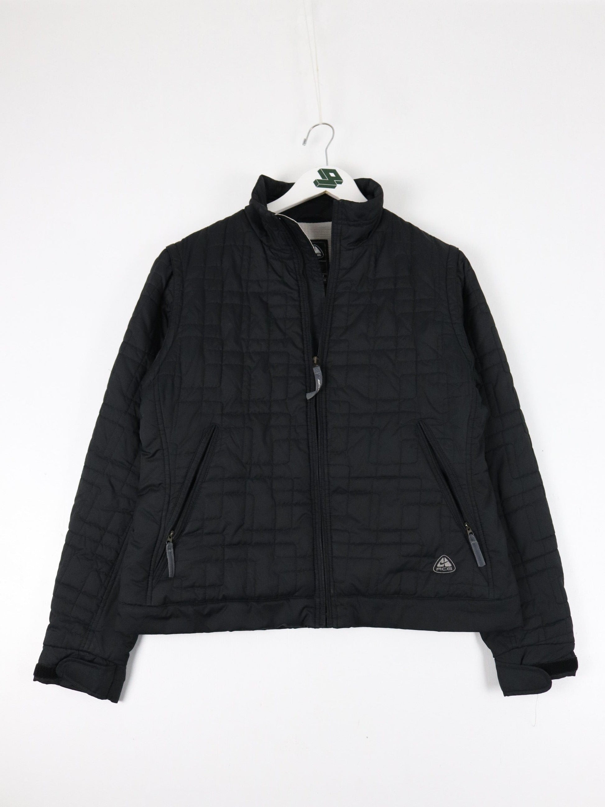 Vintage Nike ACG Jacket Womens Large Black Quilt Coat Outdoors Layer 3 from propervintagecanada