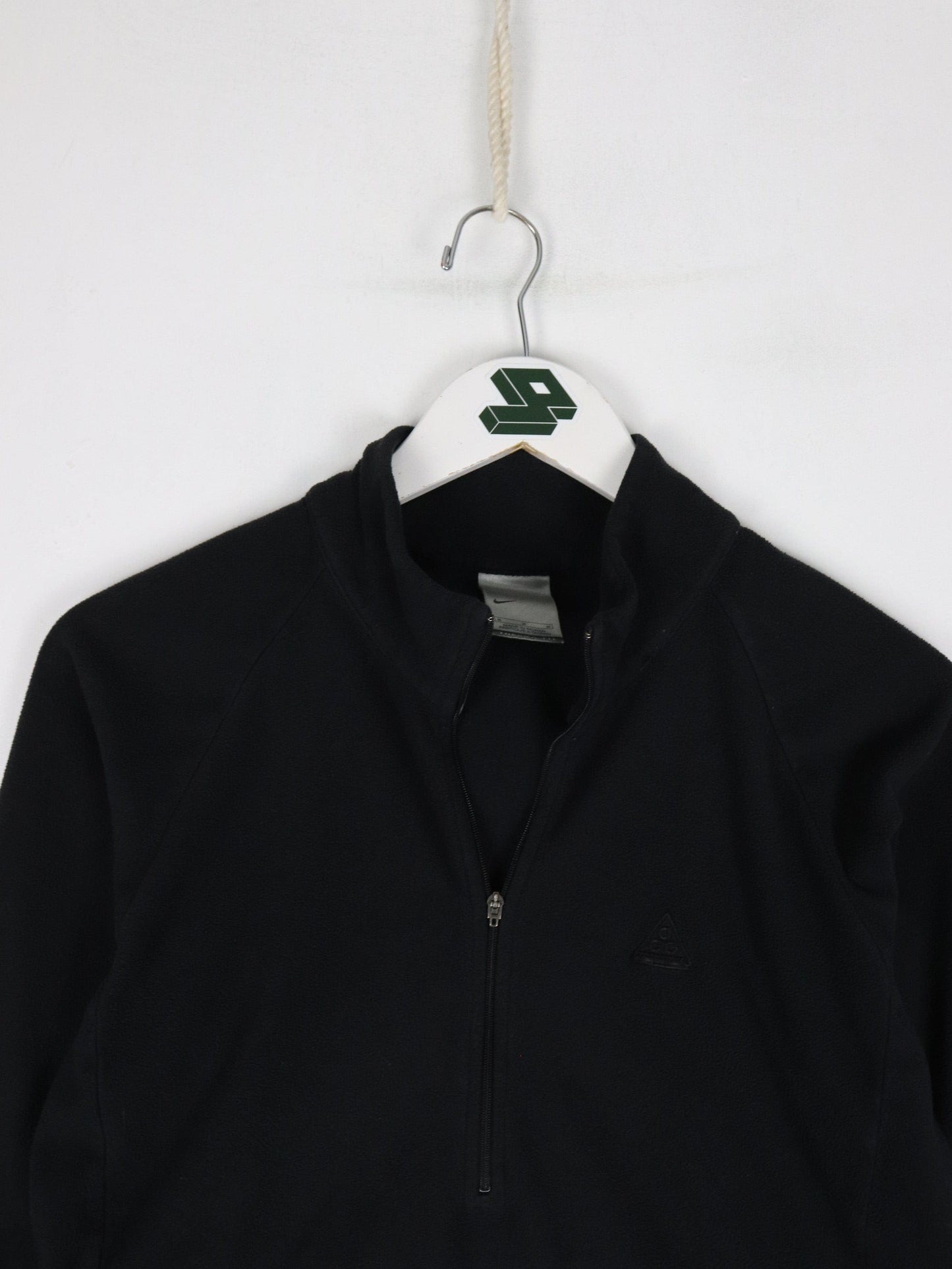 Vintage Nike ACG Sweater Womens Medium Black Lightweight Fleece from propervintagecanada