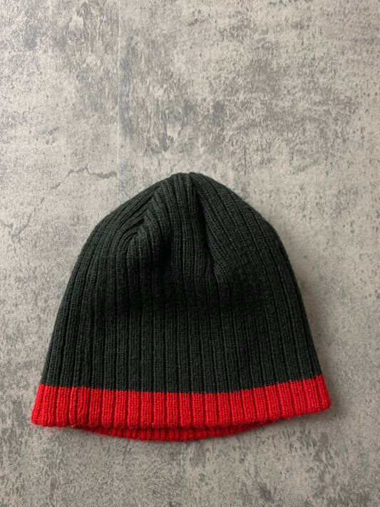 Vintage Nike Beanie Youth Black Swoosh Skully