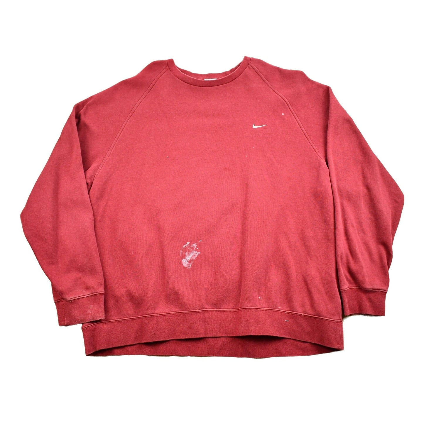 Vintage Nike Embroidered Mini Swoosh Raglan Crewneck Sweatshirt Men's 2XL from propervintagecanada