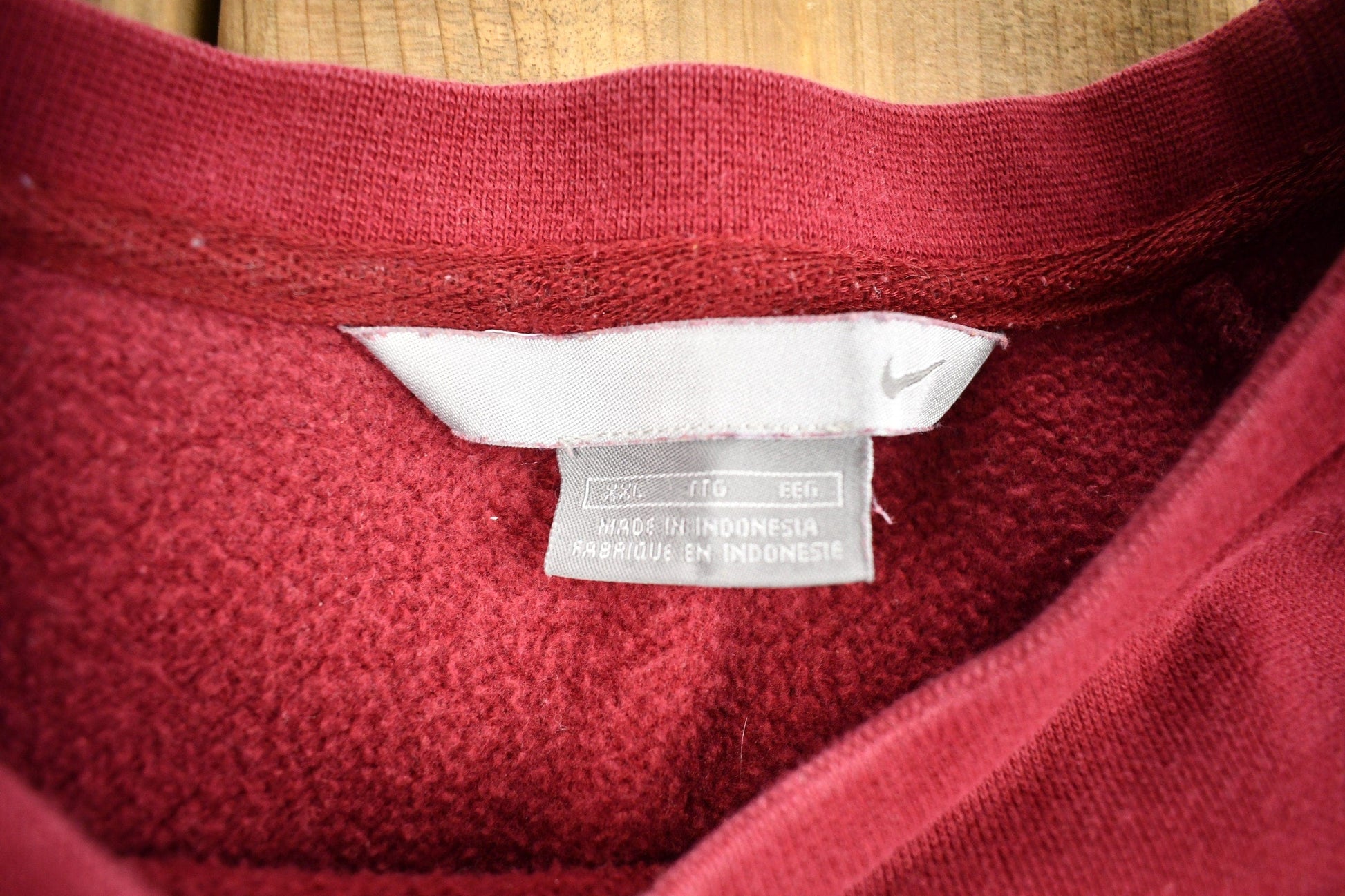 Vintage Nike Embroidered Mini Swoosh Raglan Crewneck Sweatshirt Men's 2XL from propervintagecanada