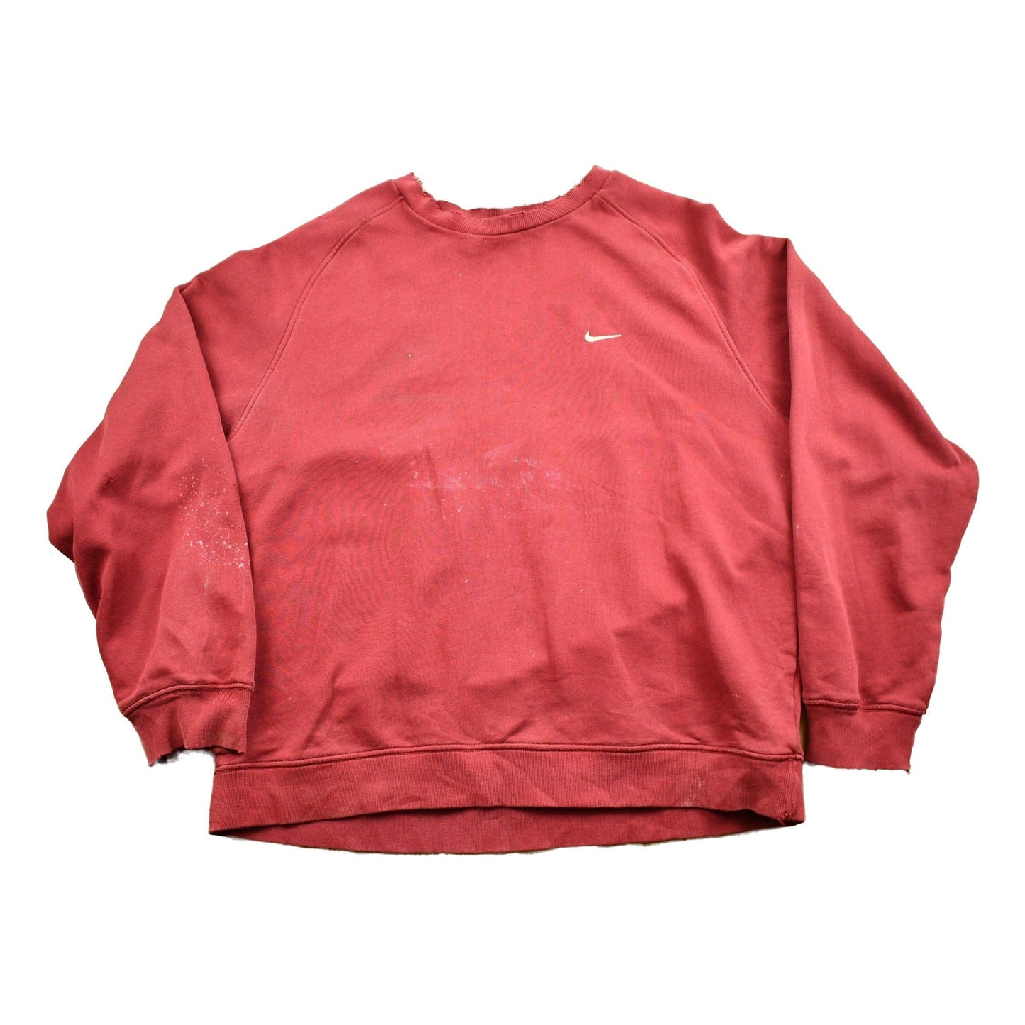 Vintage Nike Embroidered Mini Swoosh Raglan Crewneck Sweatshirt Men's Large from propervintagecanada