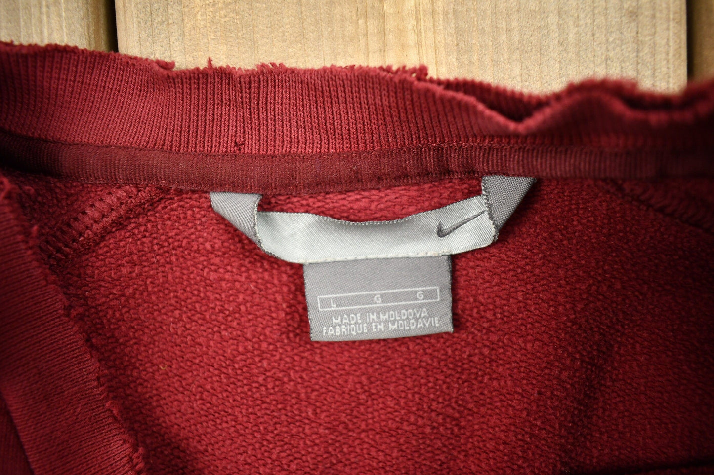 Vintage Nike Embroidered Mini Swoosh Raglan Crewneck Sweatshirt Men's Large from propervintagecanada