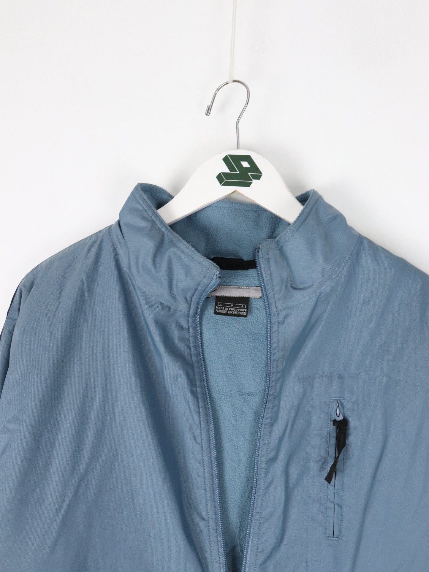 Vintage Nike Jacket Mens Large Blue Lined Coat Swoosh