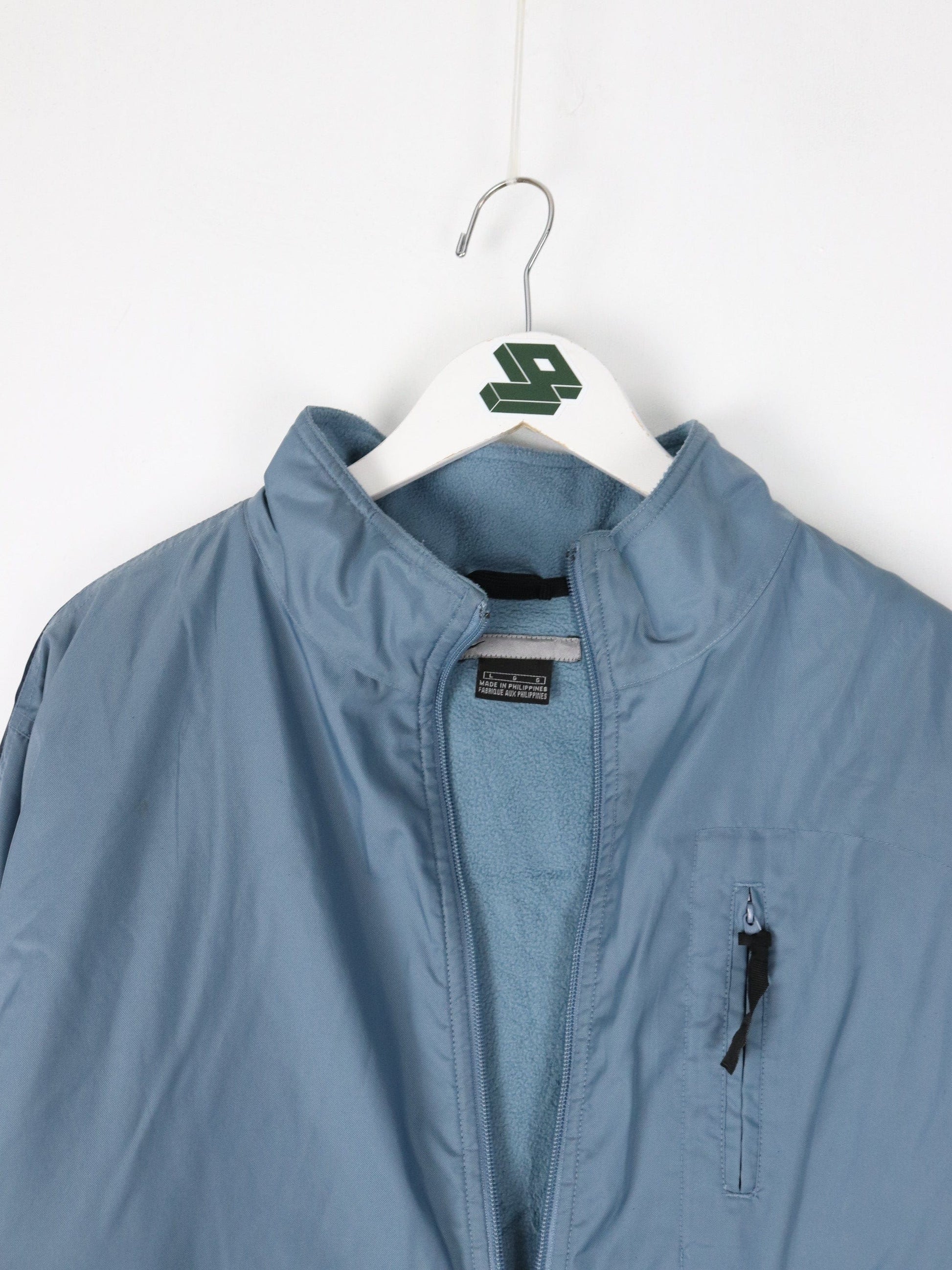 Vintage Nike Jacket Mens Large Blue Lined Coat Swoosh