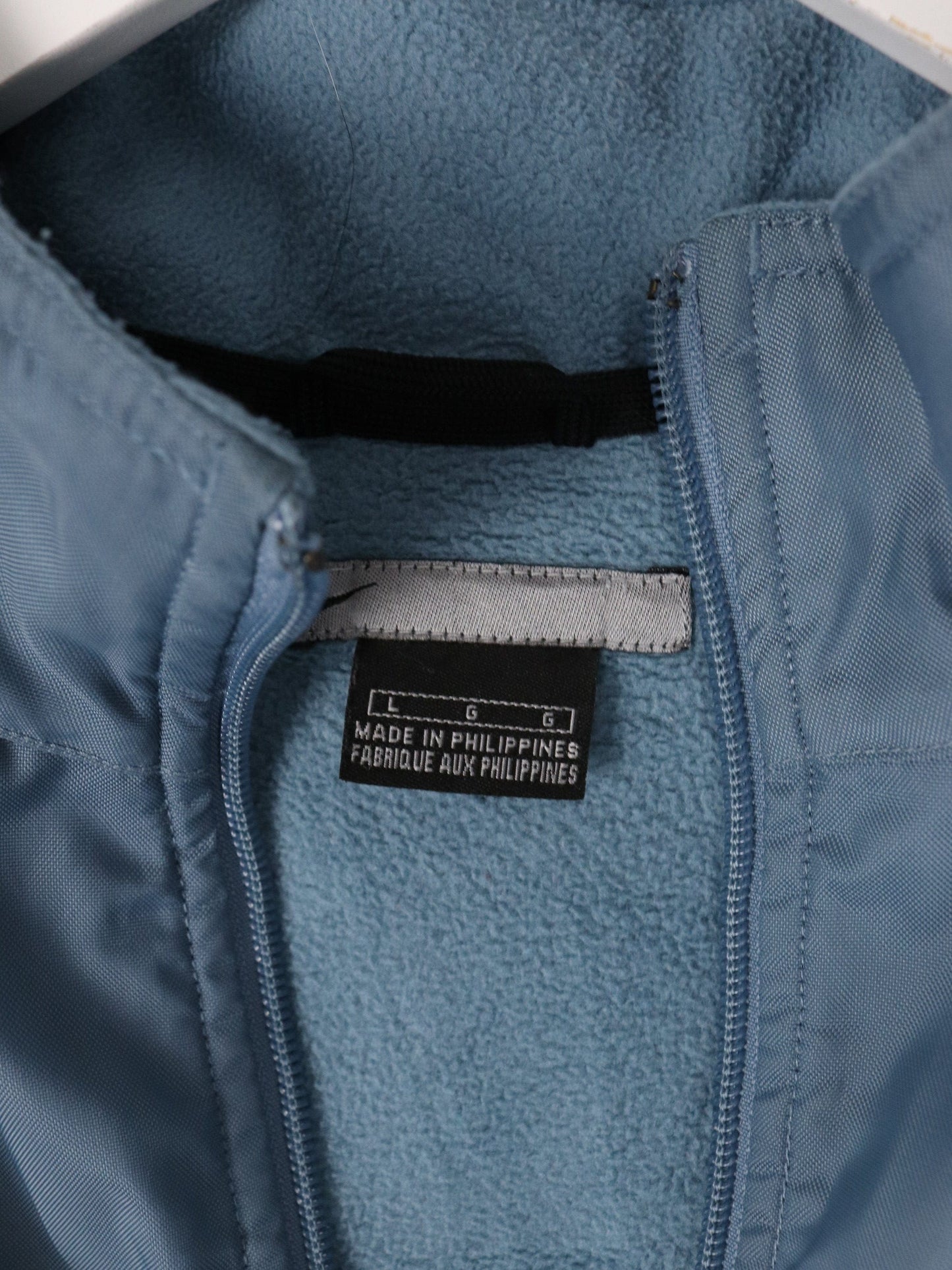 Vintage Nike Jacket Mens Large Blue Lined Coat Swoosh