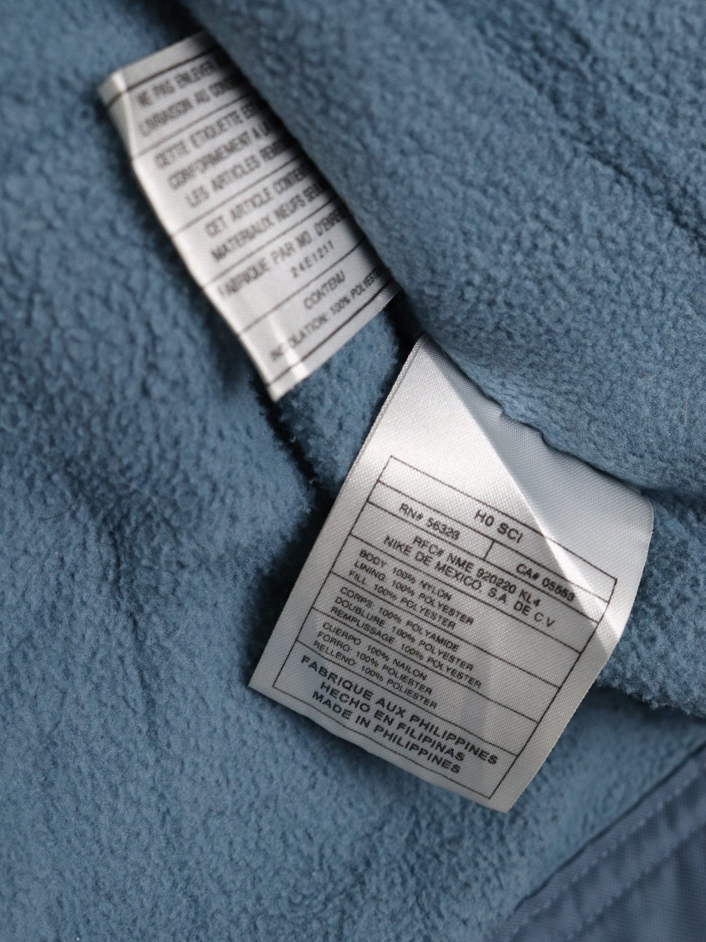 Vintage Nike Jacket Mens Large Blue Lined Coat Swoosh