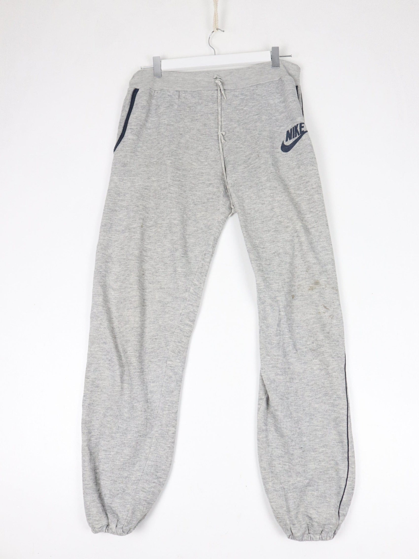 Vintage Nike Pants Mens Medium Grey 80s Blue Tag Sweat