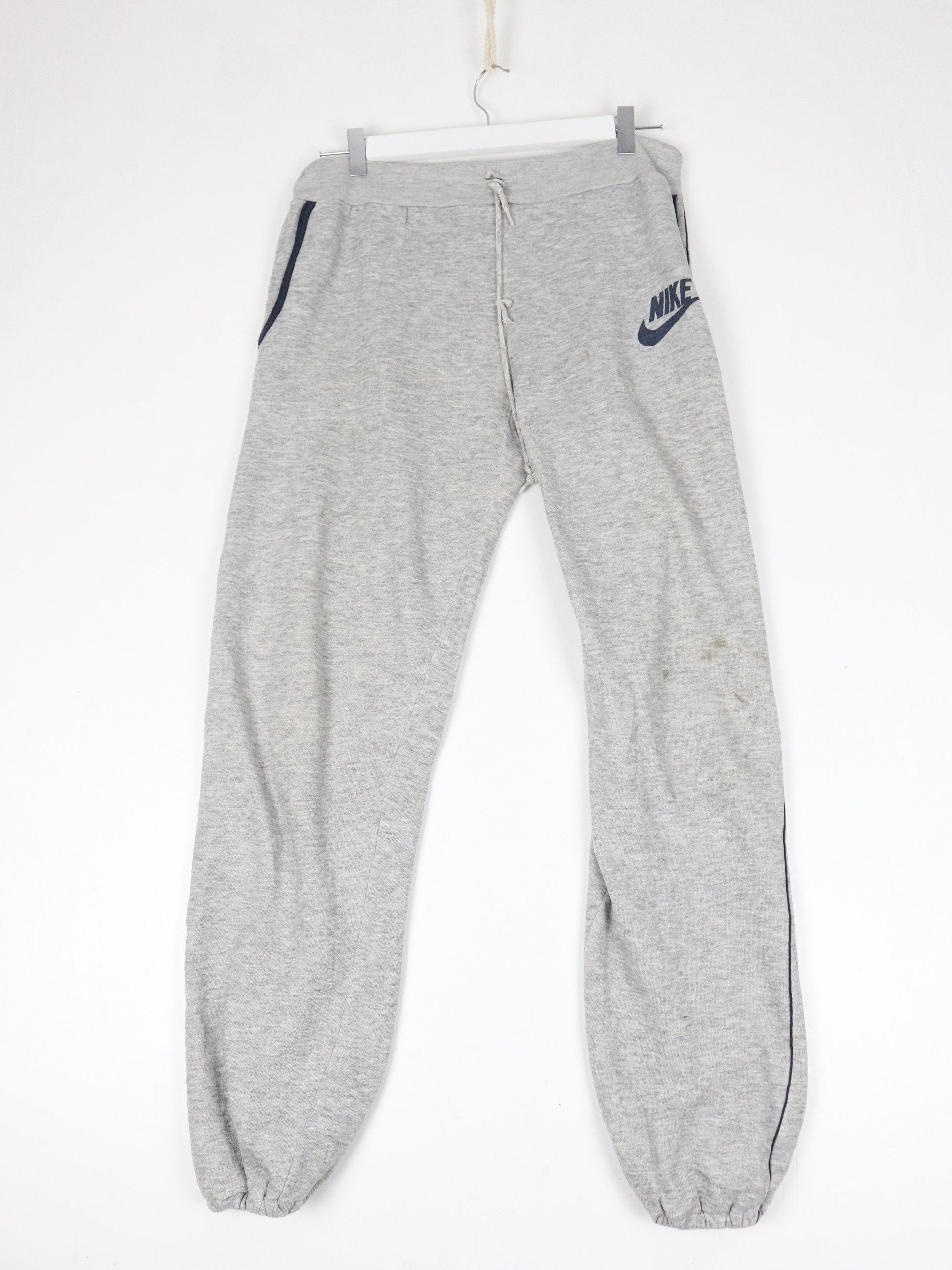 Vintage Nike Pants Mens Medium Grey 80s Blue Tag Sweat