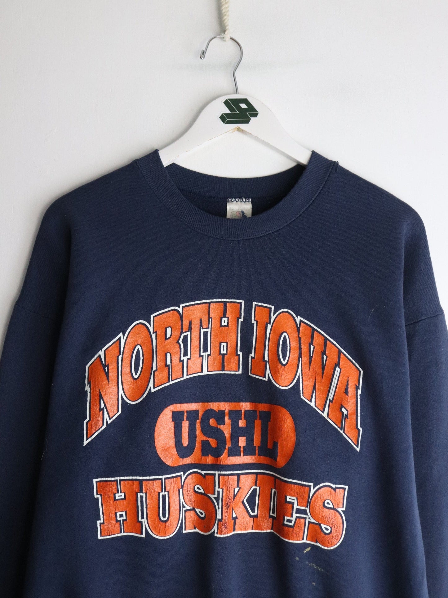 Vintage North Iowa Huskies Sweatshirt Mens XL Blue from propervintagecanada