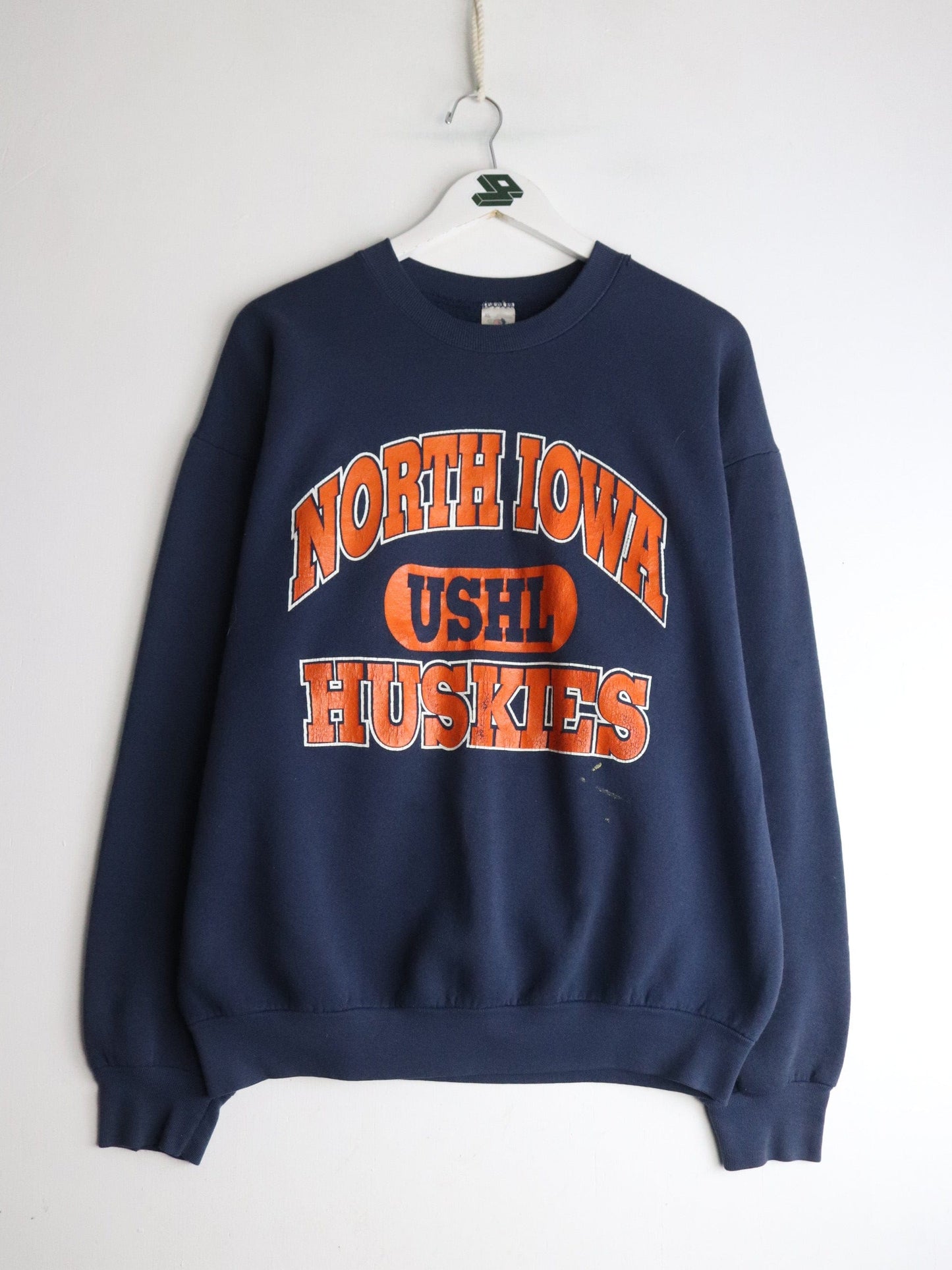Vintage North Iowa Huskies Sweatshirt Mens XL Blue from propervintagecanada