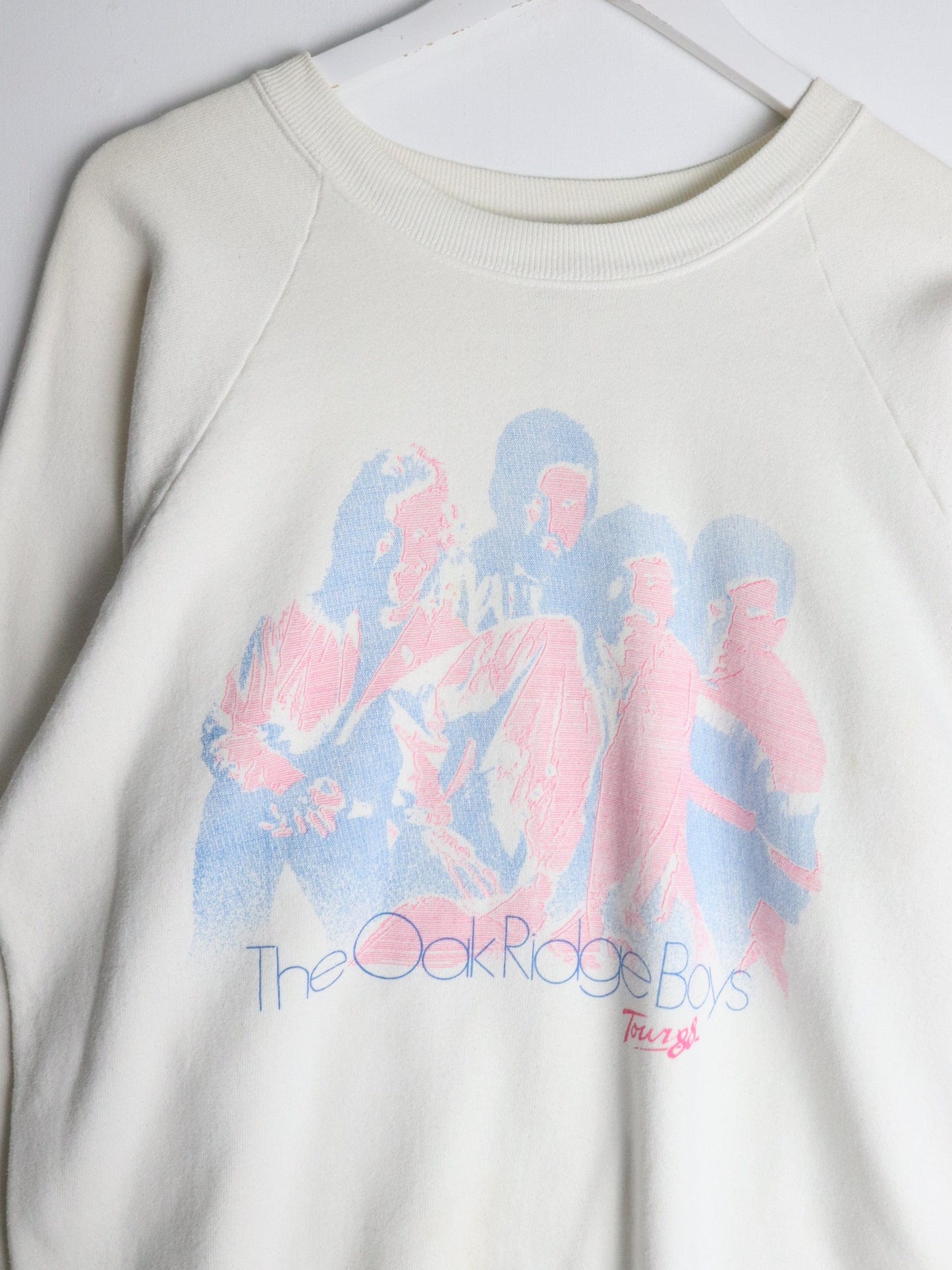Vintage Oak Ridge Boys Sweatshirt Fits Mens Large White 90s from propervintagecanada