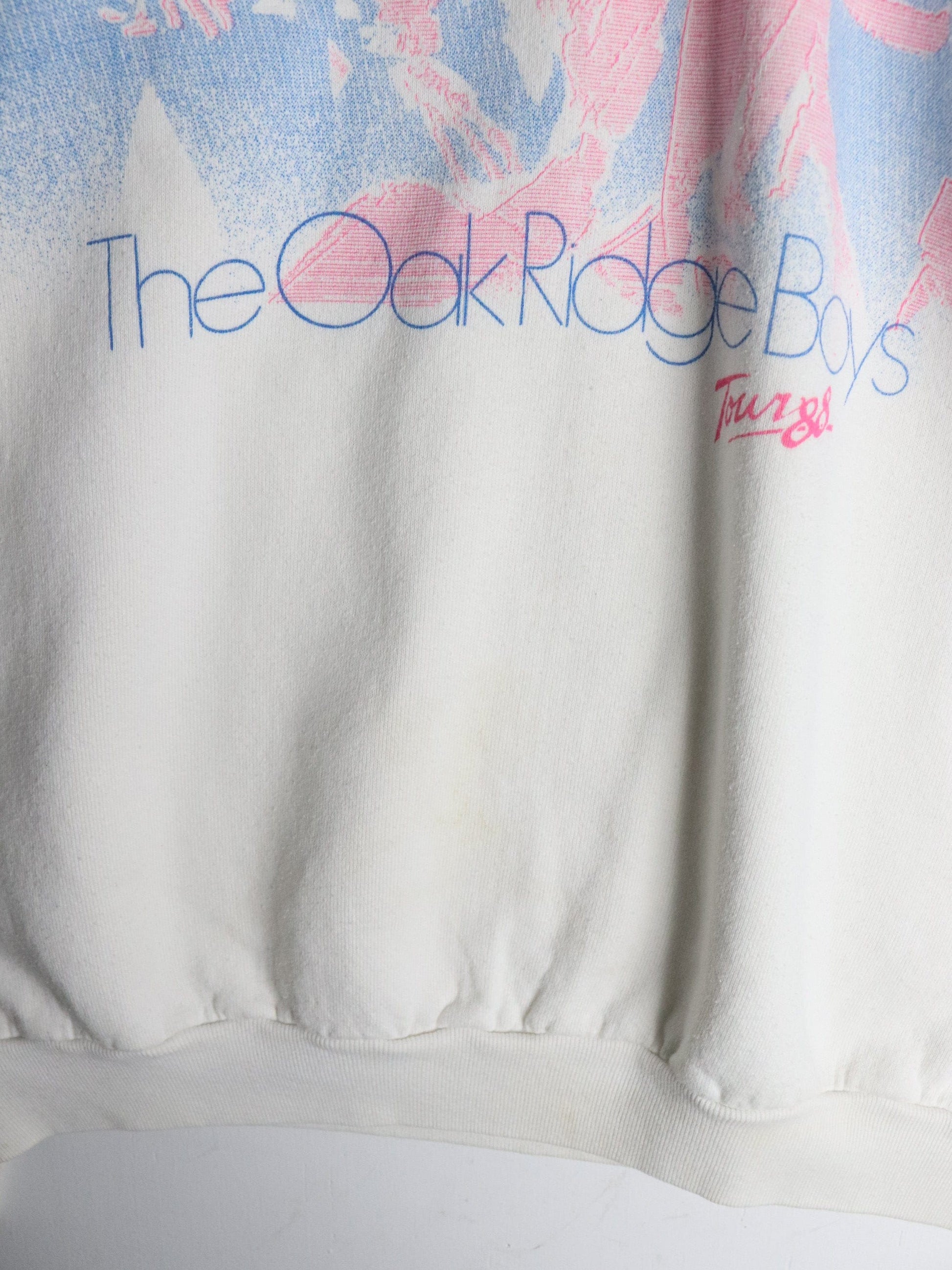 Vintage Oak Ridge Boys Sweatshirt Fits Mens Large White 90s from propervintagecanada