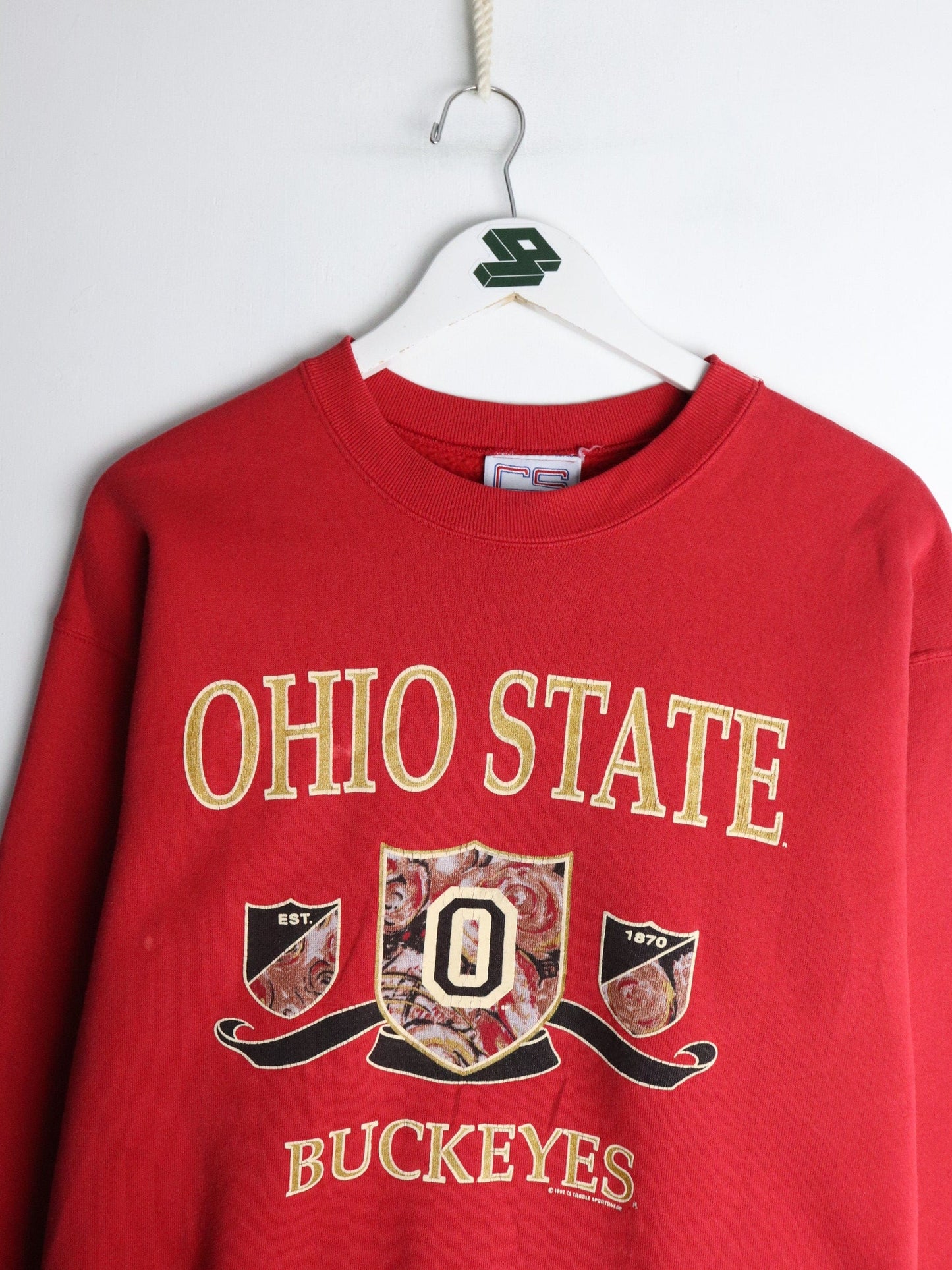 Vintage Ohio State Buckeyes Sweatshirt Mens Medium Red College from propervintagecanada