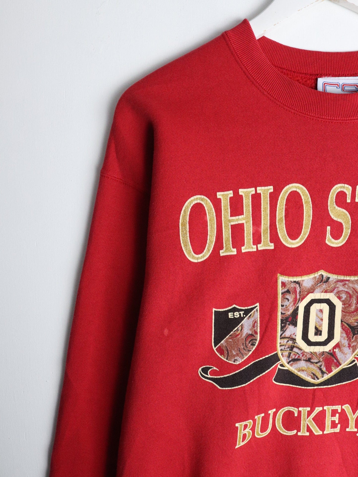 Vintage Ohio State Buckeyes Sweatshirt Mens Medium Red College from propervintagecanada