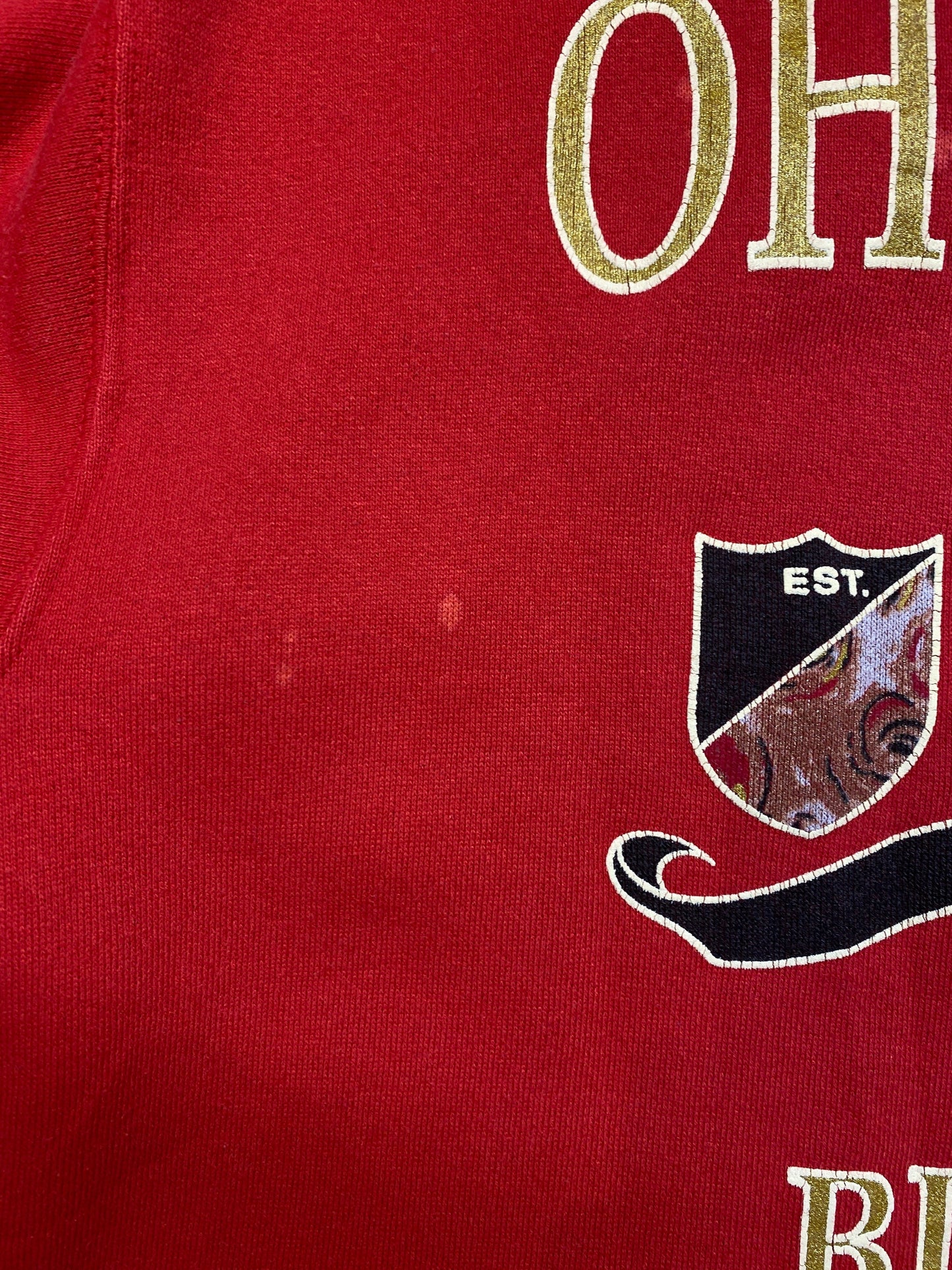 Vintage Ohio State Buckeyes Sweatshirt Mens Medium Red College from propervintagecanada