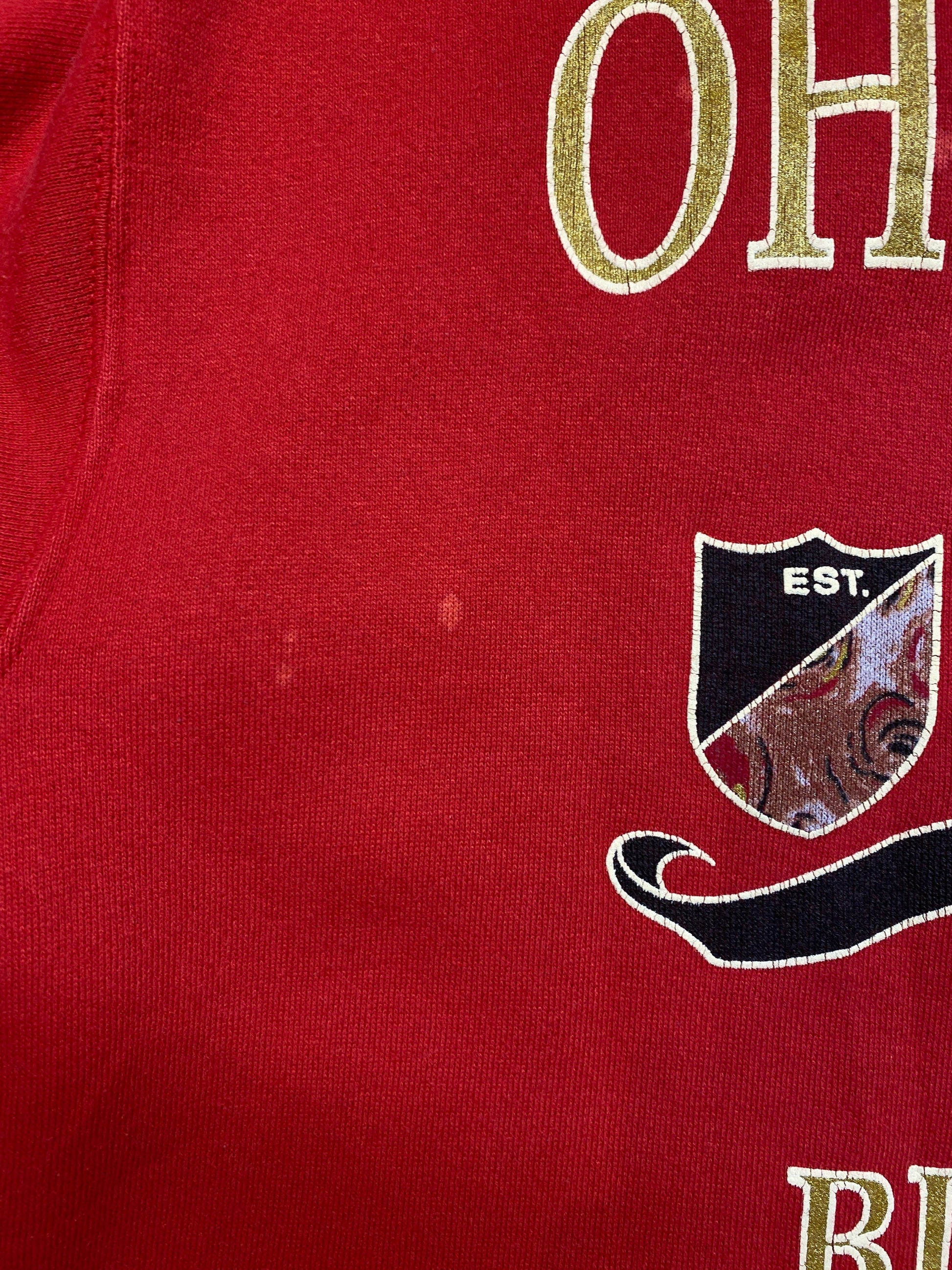 Vintage Ohio State Buckeyes Sweatshirt Mens Medium Red College from propervintagecanada