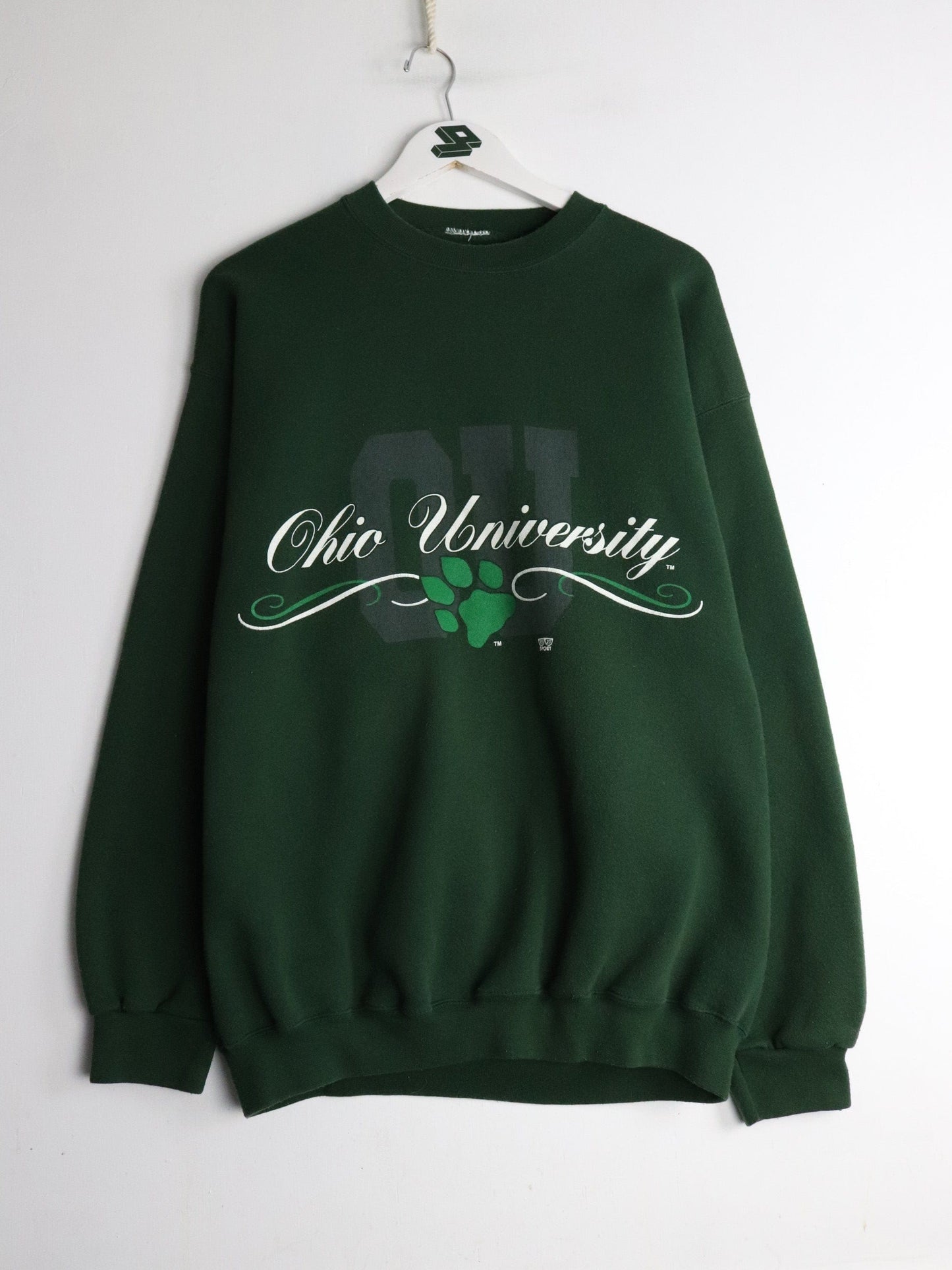 Vintage Ohio University Sweatshirt Mens XL Green College