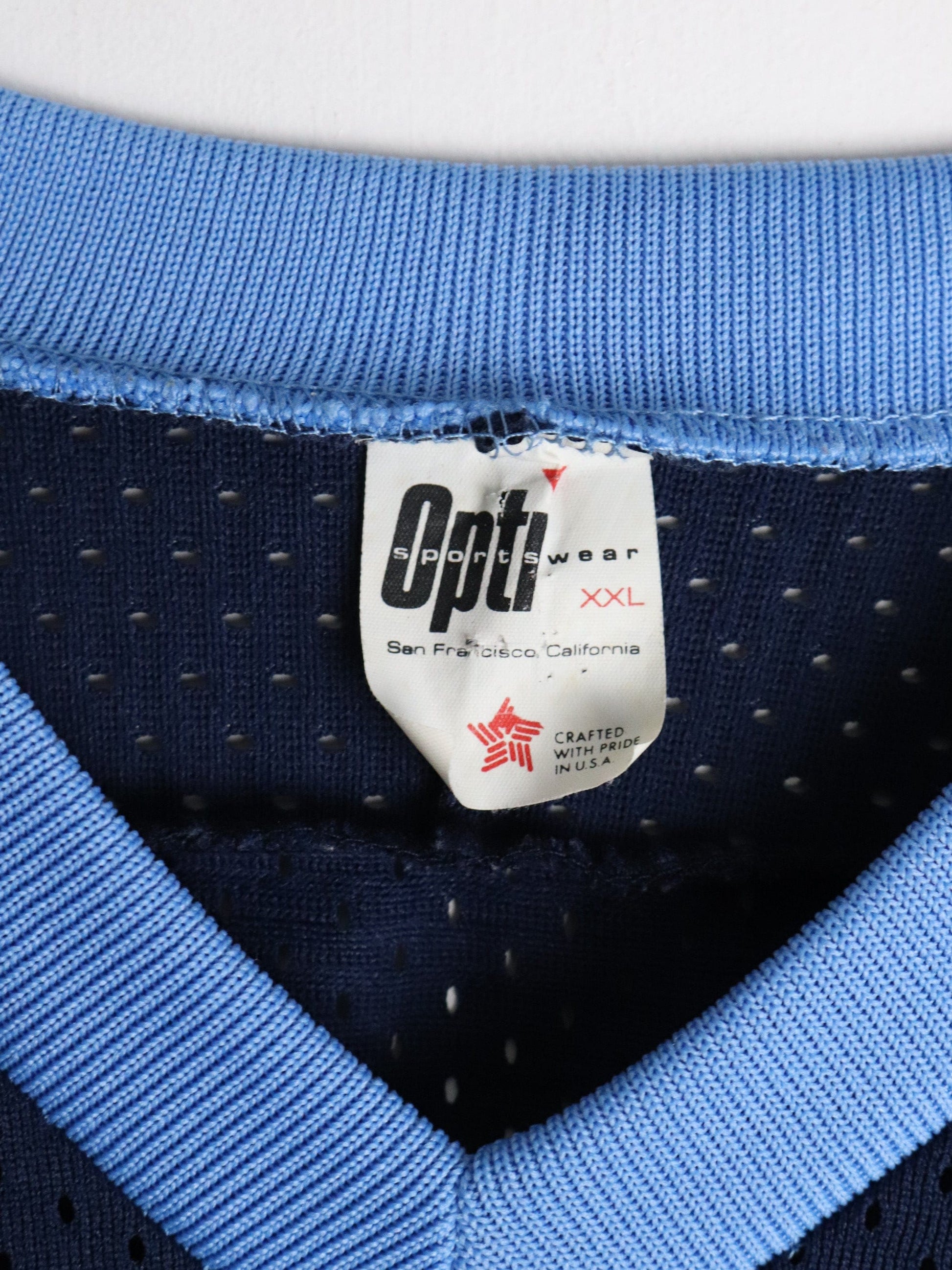 Vintage Opti Sportswear Hockey Jersey Mens 2XL Blue from propervintagecanada