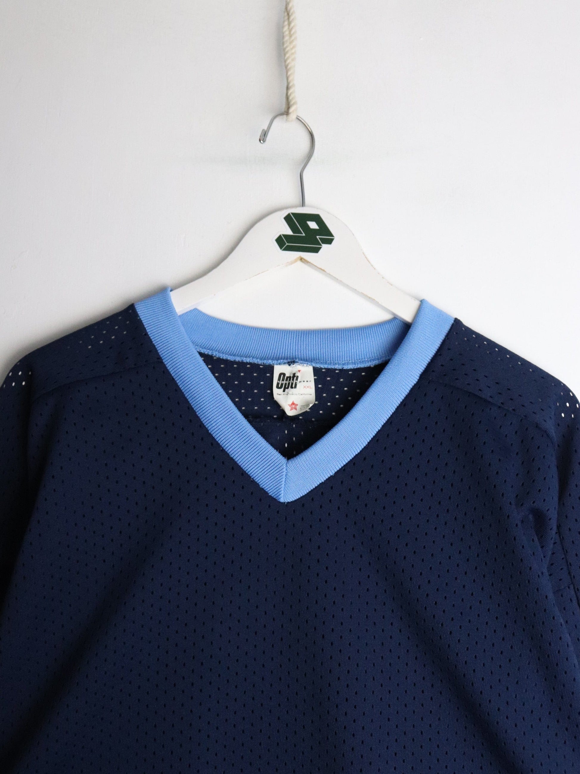 Vintage Opti Sportswear Hockey Jersey Mens 2XL Blue from propervintagecanada