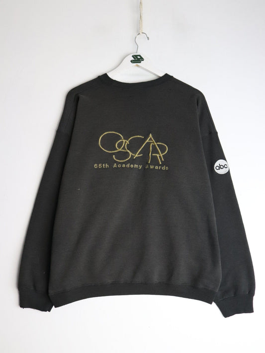 Vintage Oscar Sweatshirt Mens Large Black 90s from propervintagecanada