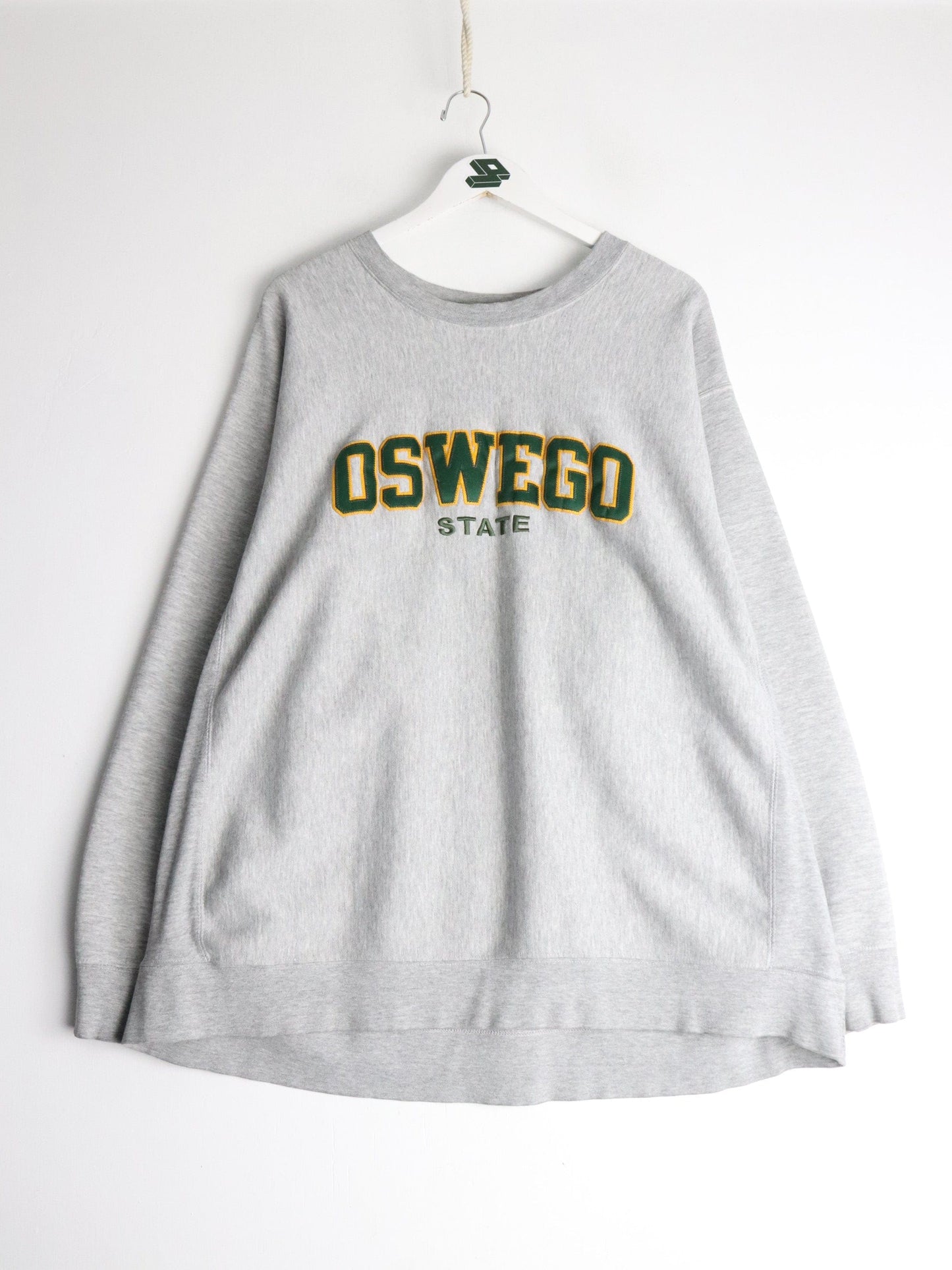 Vintage Oswego State University Sweatshirt Mens 2XL Grey College