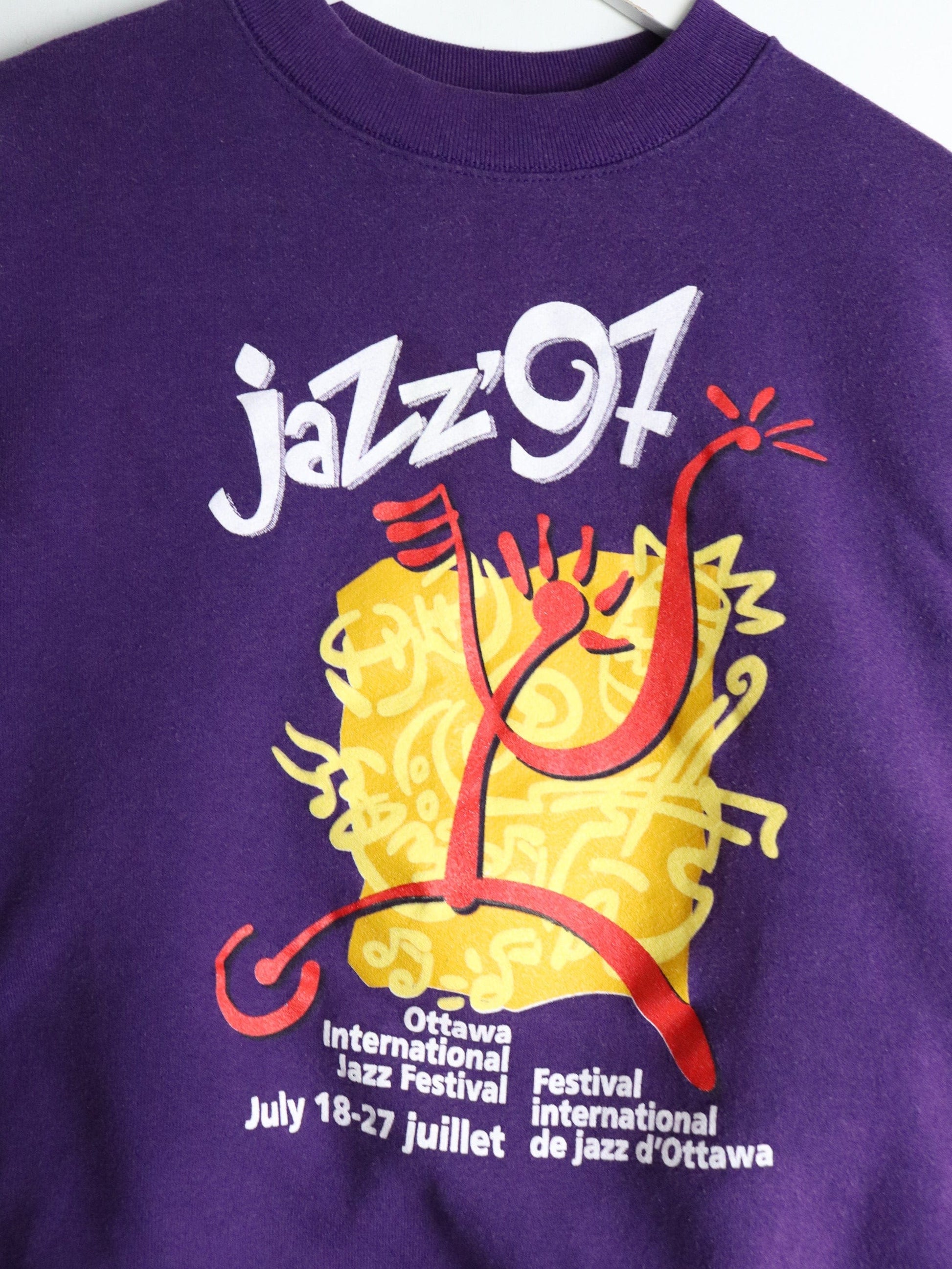 Vintage Ottawa Jazz Festival Sweatshirt Mens XL Purple from propervintagecanada