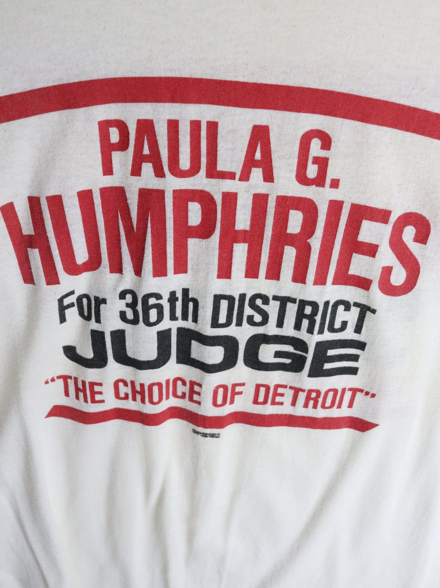 Vintage Paula G. Humphries 36th District Judge T Shirt Mens Medium from propervintagecanada