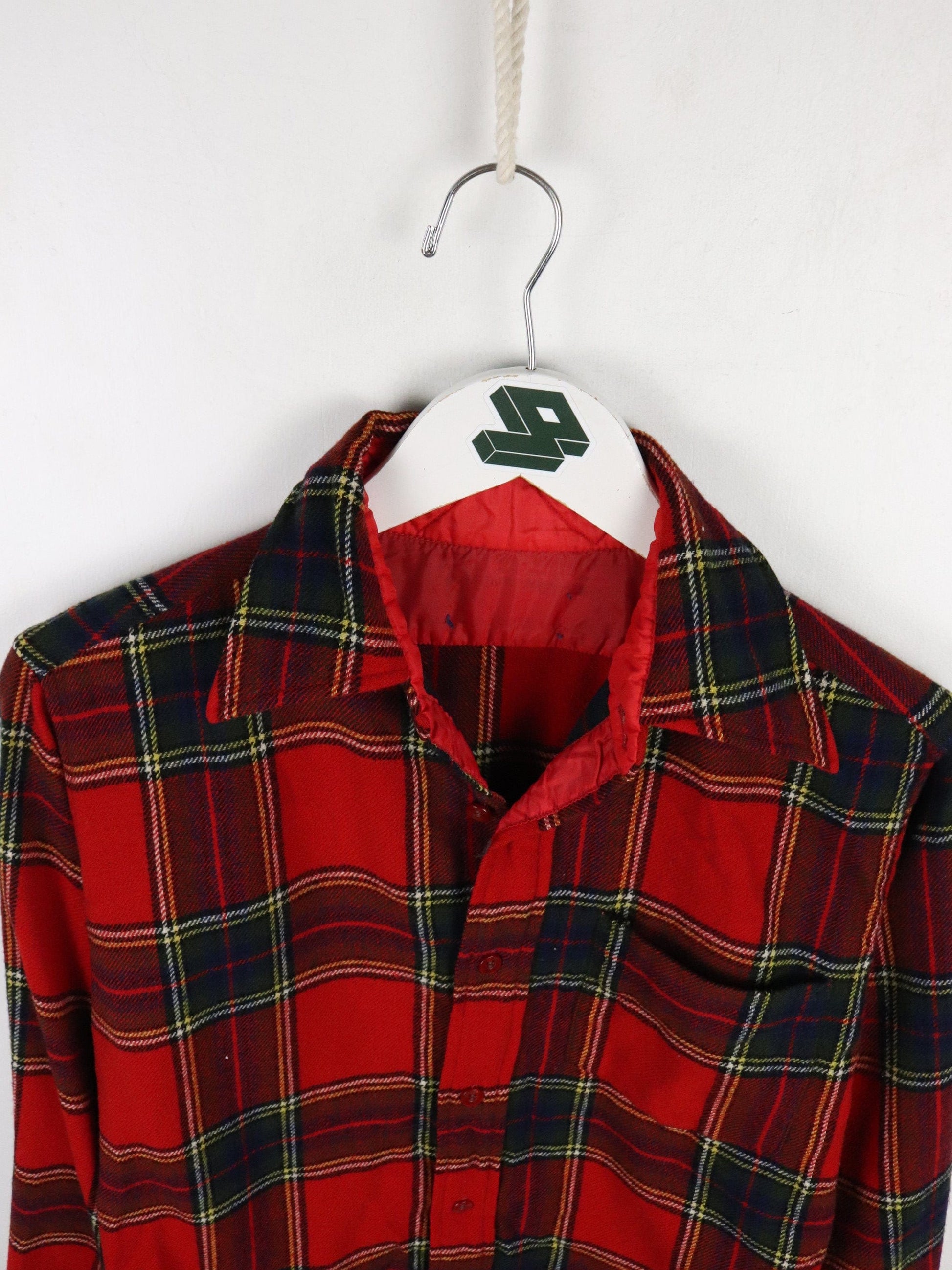Vintage Pendleton Shirt Mens Small Red Wool Flannel from propervintagecanada