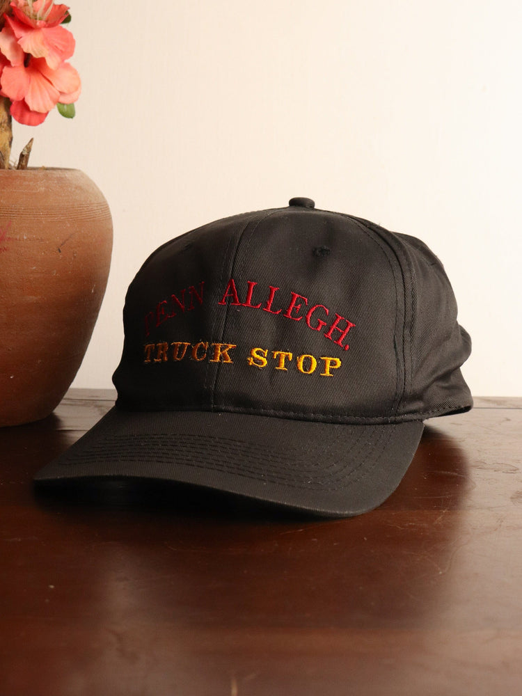 Vintage Penn Allegh. Truck Stop Hat Adult Black Snap Back from propervintagecanada
