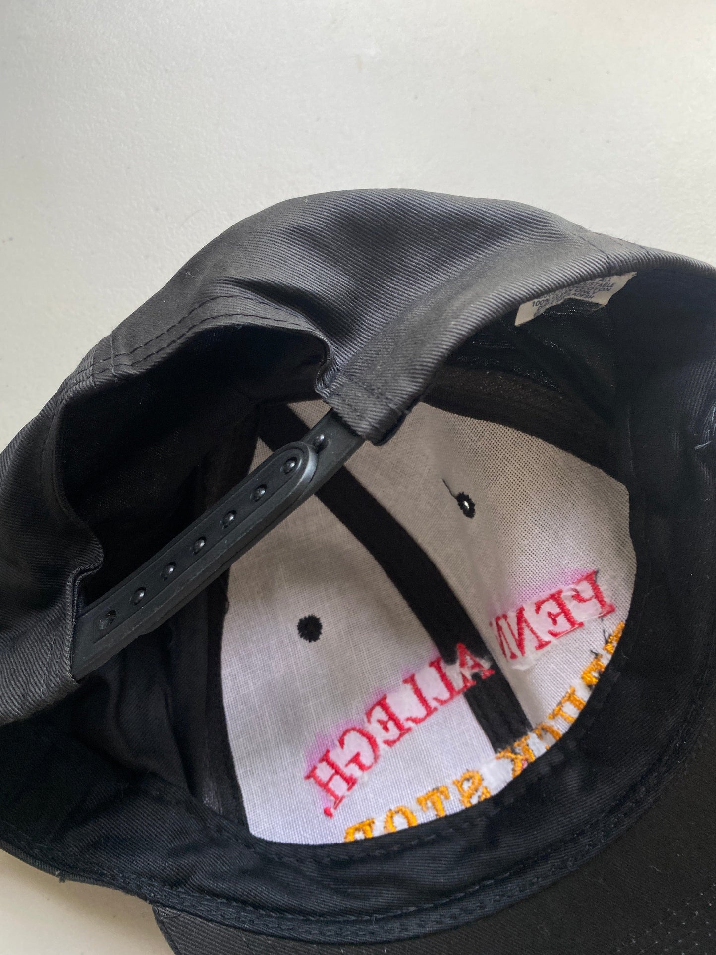 Vintage Penn Allegh. Truck Stop Hat Adult Black Snap Back from propervintagecanada