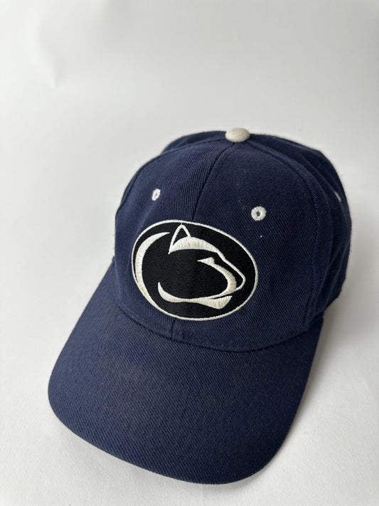 Vintage Penn State Nittany Lions Hat Cap Adult 7 1/8 Blue Fitted