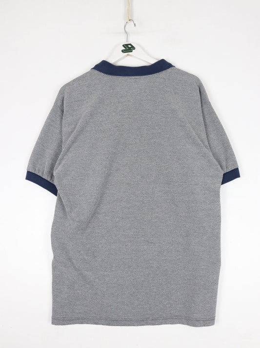 Vintage Penn State Nittany Lions Polo Shirt Mens Large Grey College