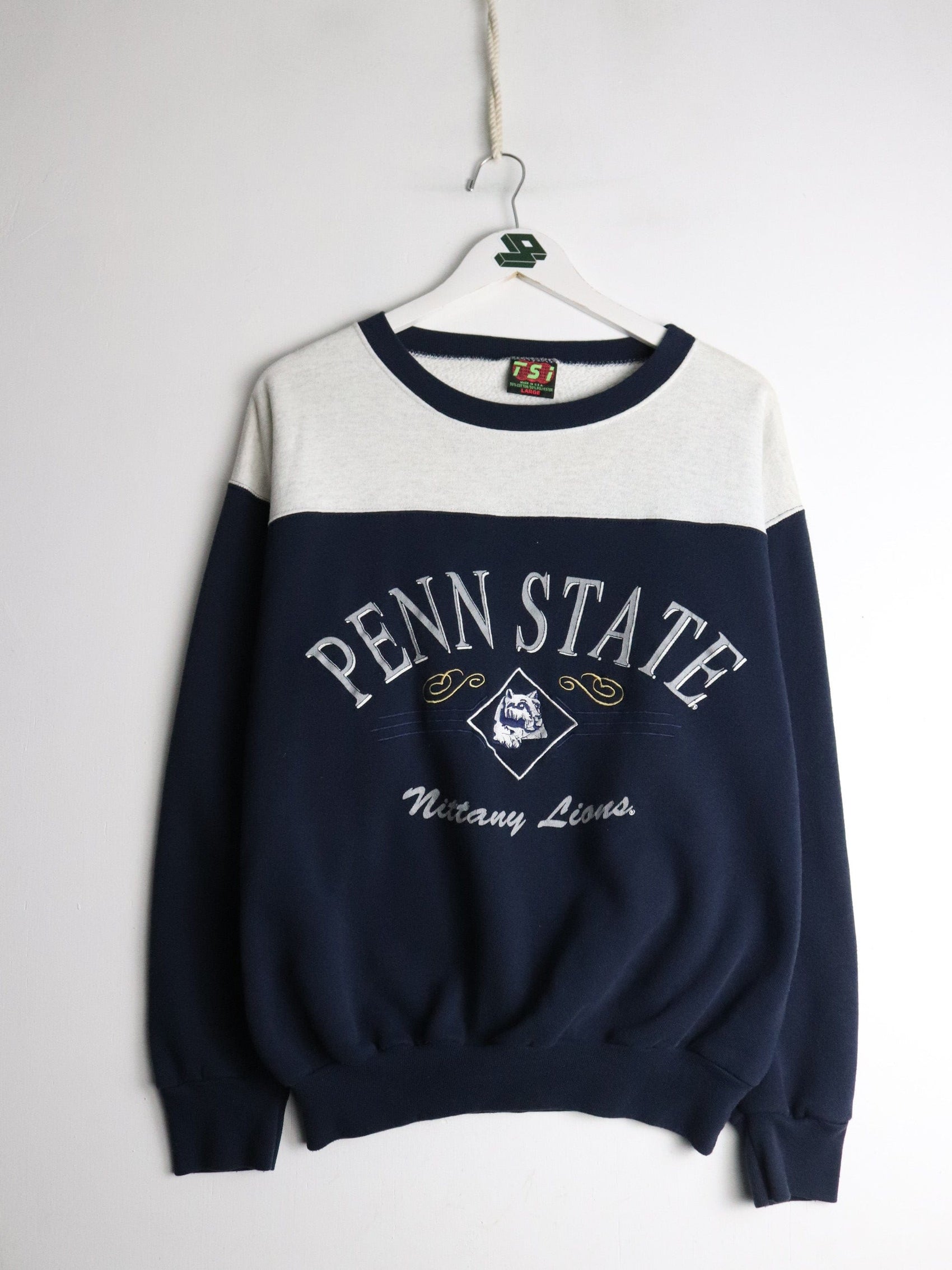 Vintage Penn State Nittany Lions Sweatshirt Mens Large Blue